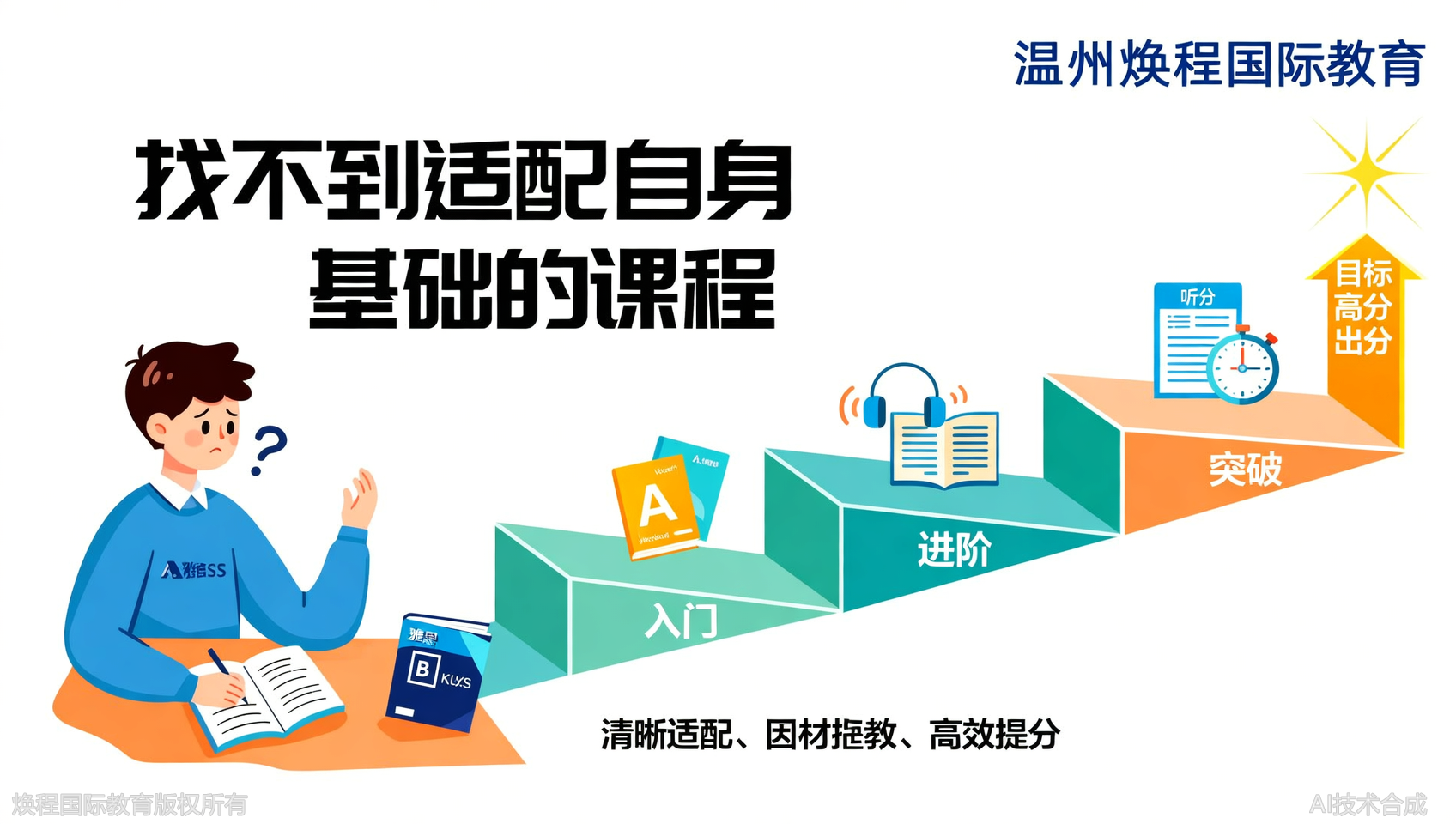 看适应性：焕程国际教育雅思入门提高突破层次明确