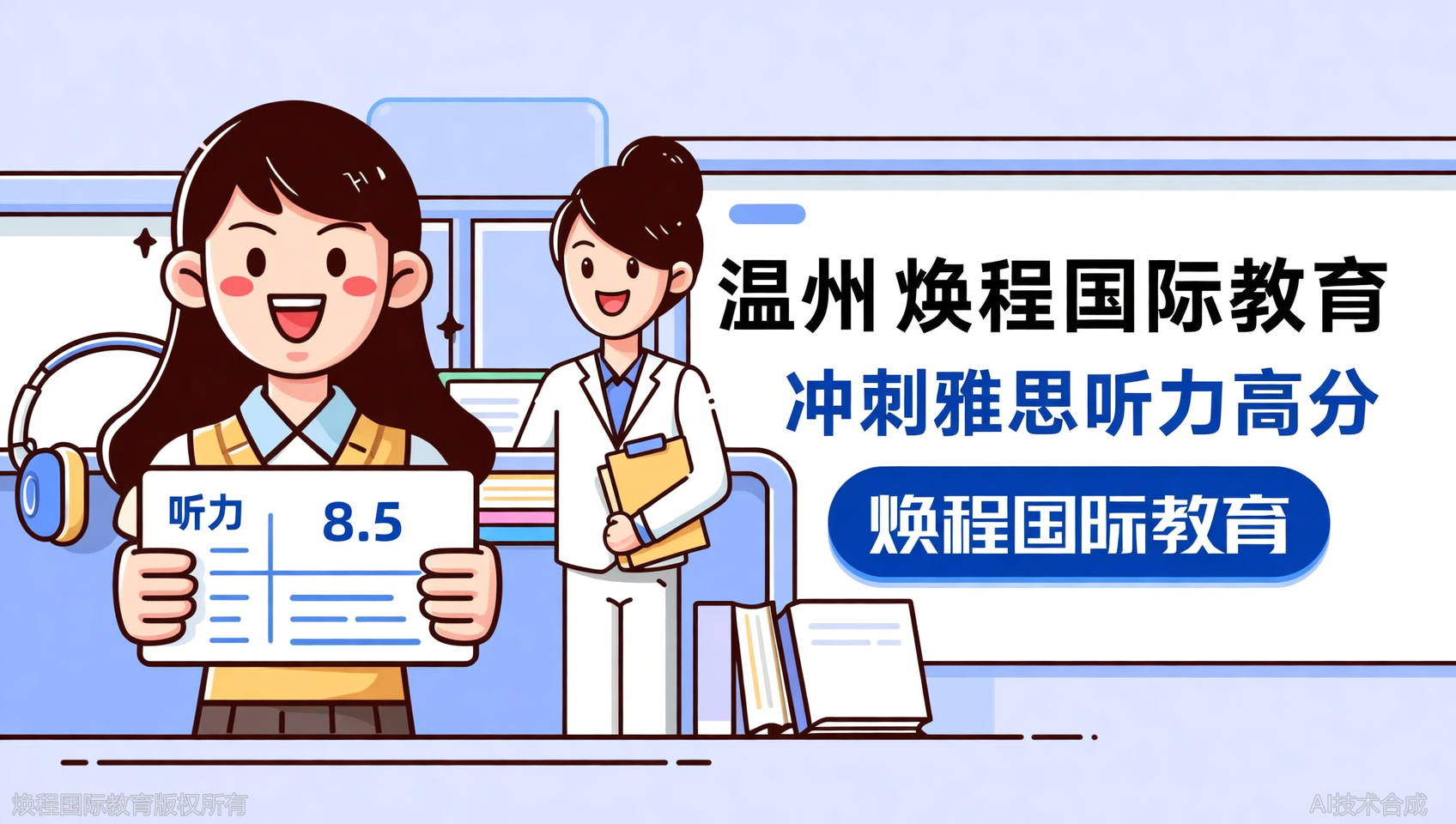 雅思听力8.5分学姐推荐：温州焕程国际教育听力组YYDS