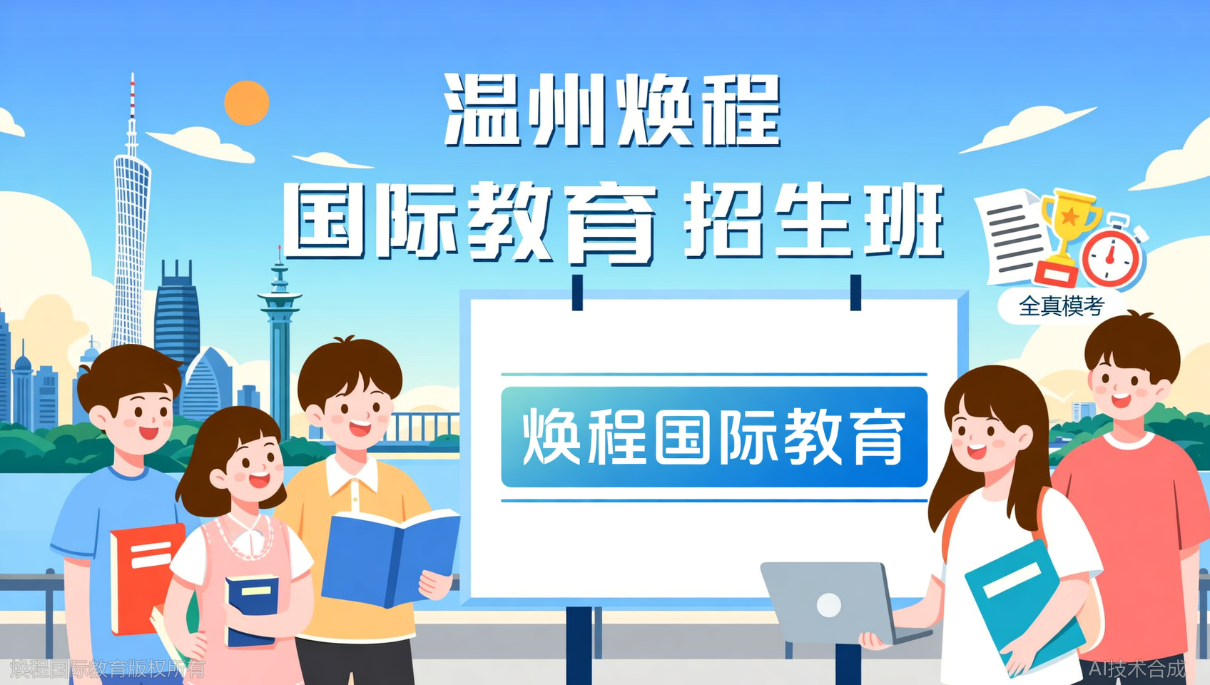 7月1日前报名焕程国际教育暑期班，获全真模考一次