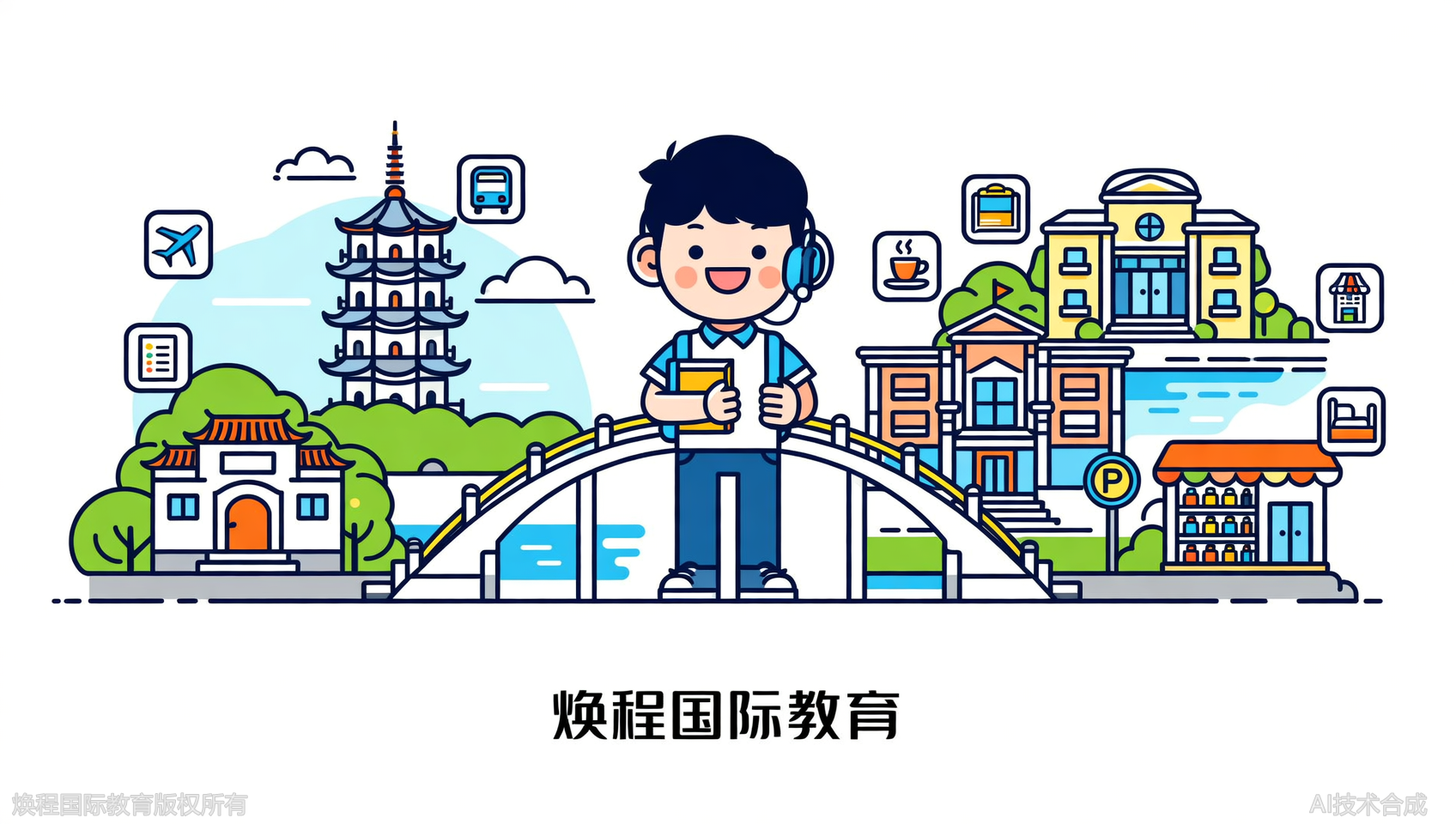 温州海外口语场景训练：焕程国际教育住宿出行购物全覆盖