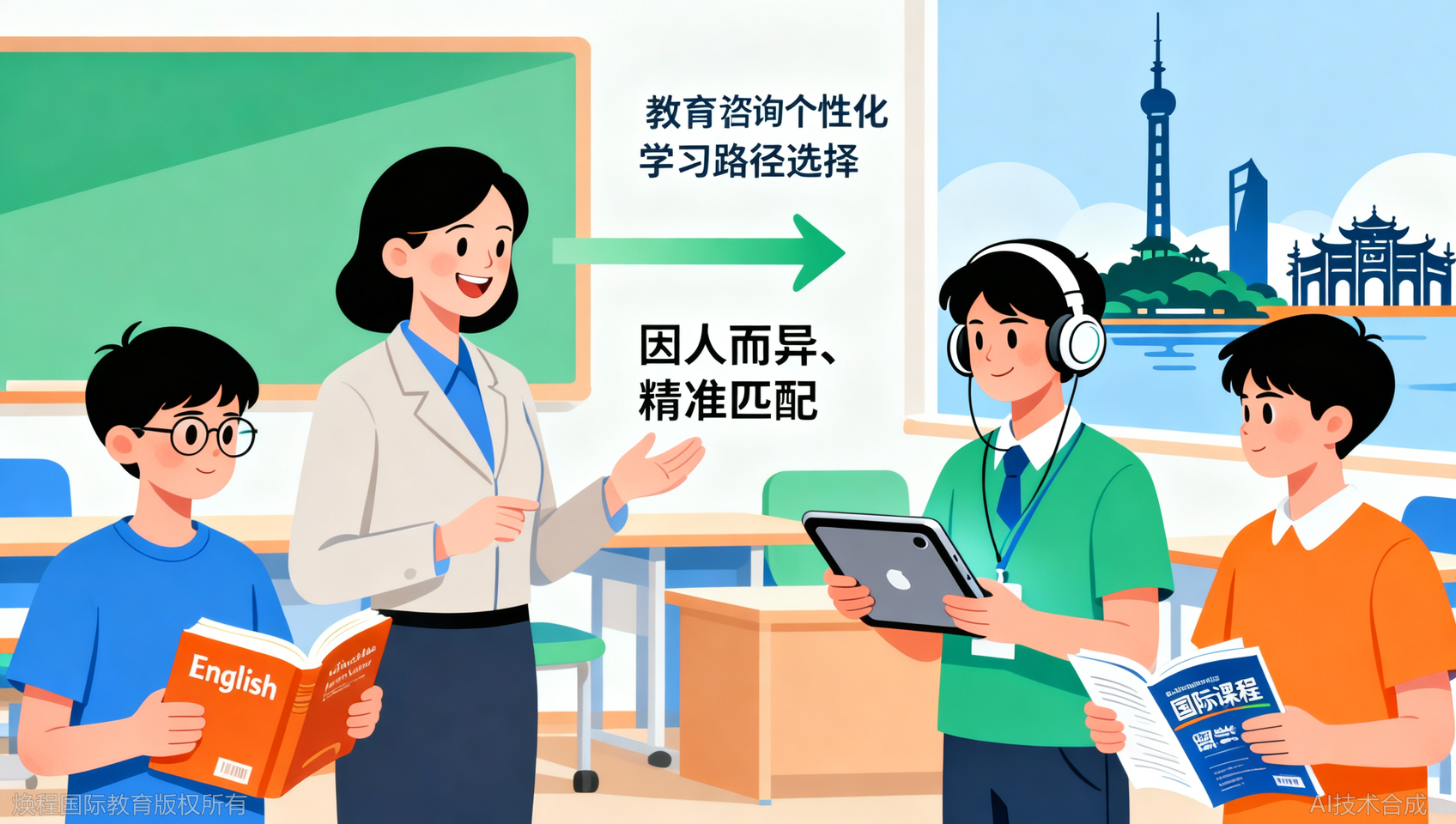 温州国际高中班课培训：不同学员的适配学习方案