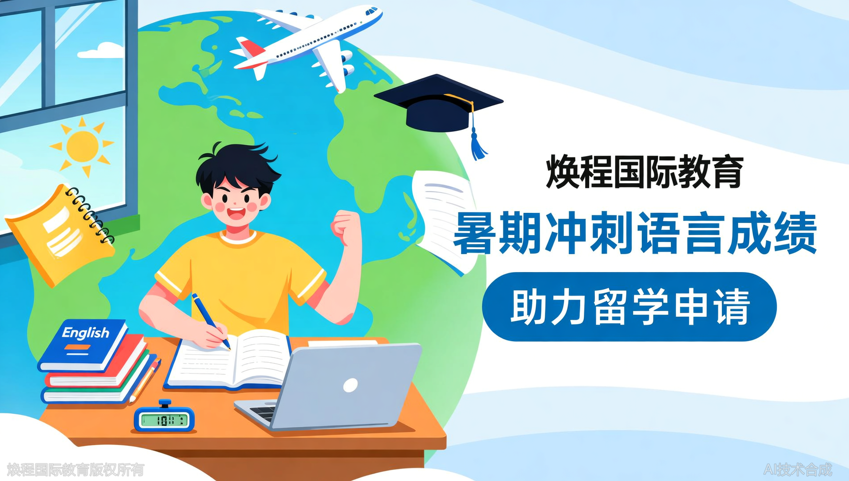 留学申请还差语言分数？温州焕程国际教育助你暑期冲刺