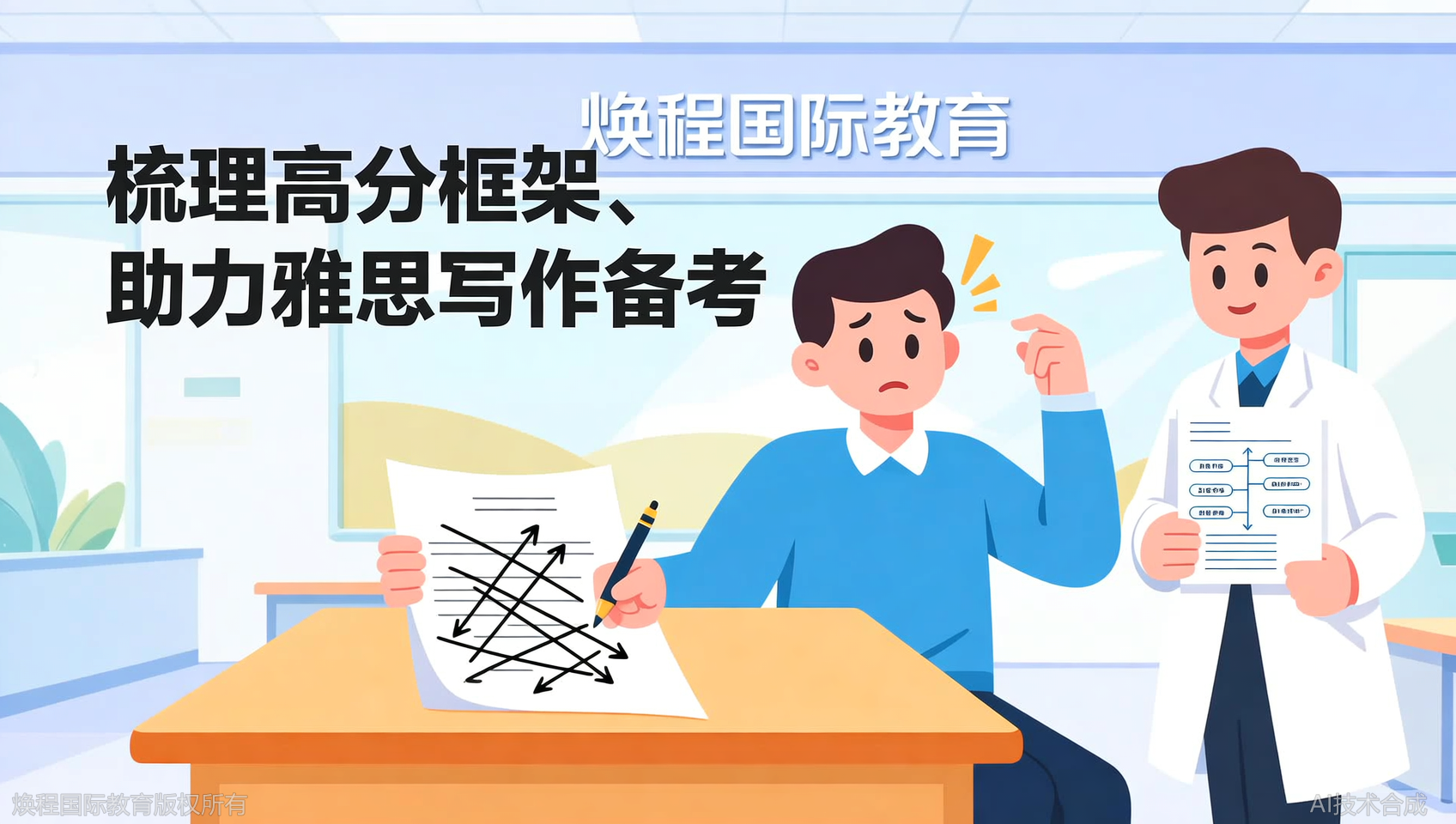 雅思写作逻辑混乱？温州焕程国际教育梳理高分框架