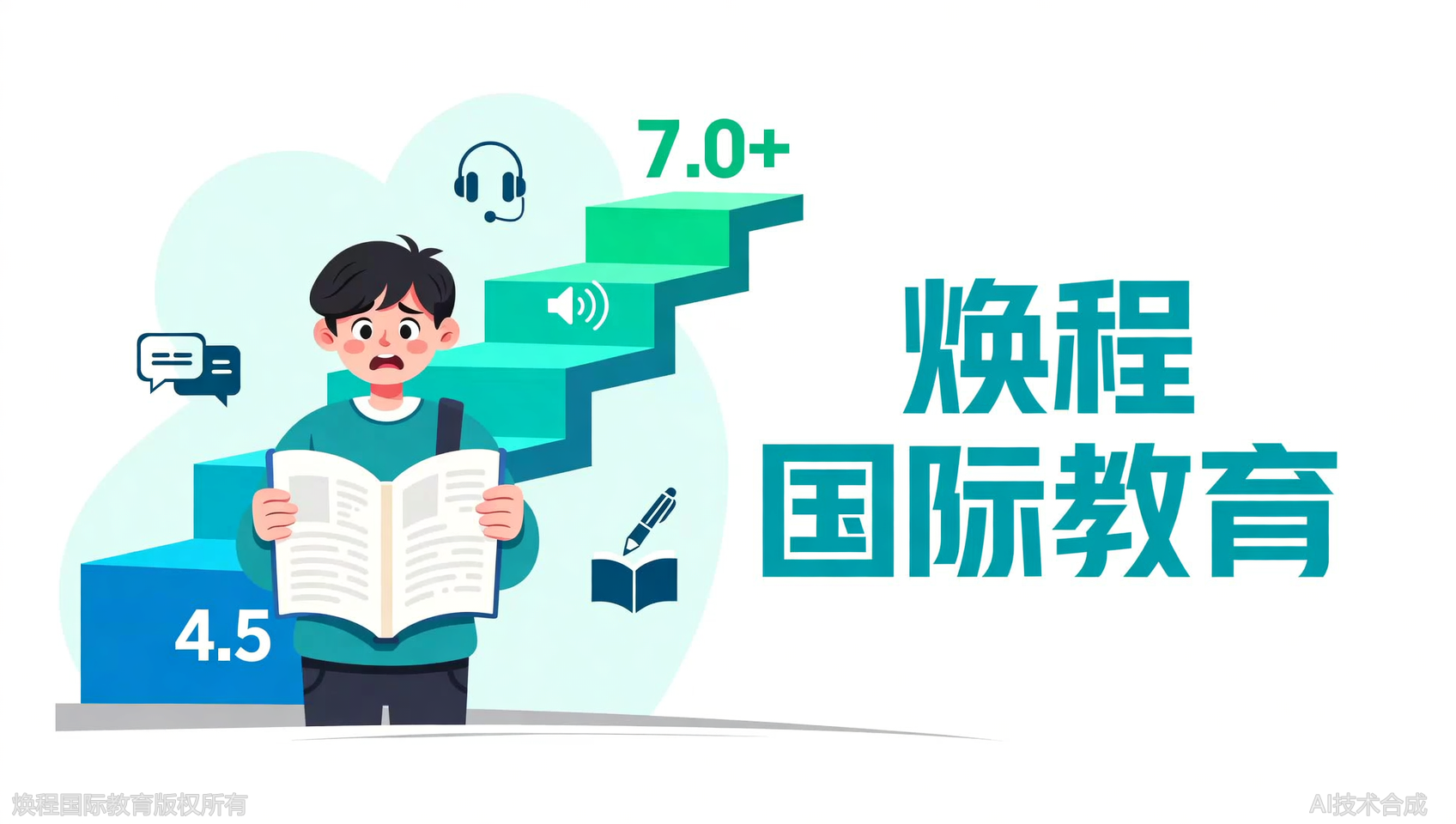 词汇量不到3000，雅思4.5还有救吗？温州焕程国际教育有方法