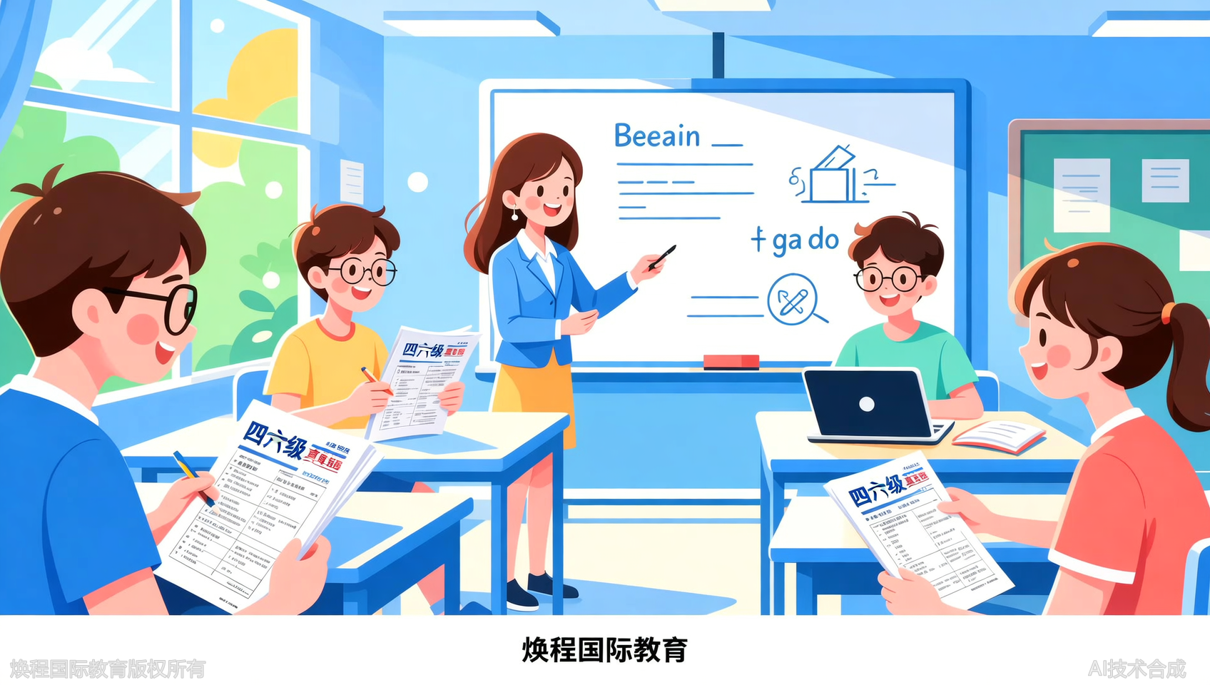 温州焕程国际教育四六级全程班，暑假集中突破