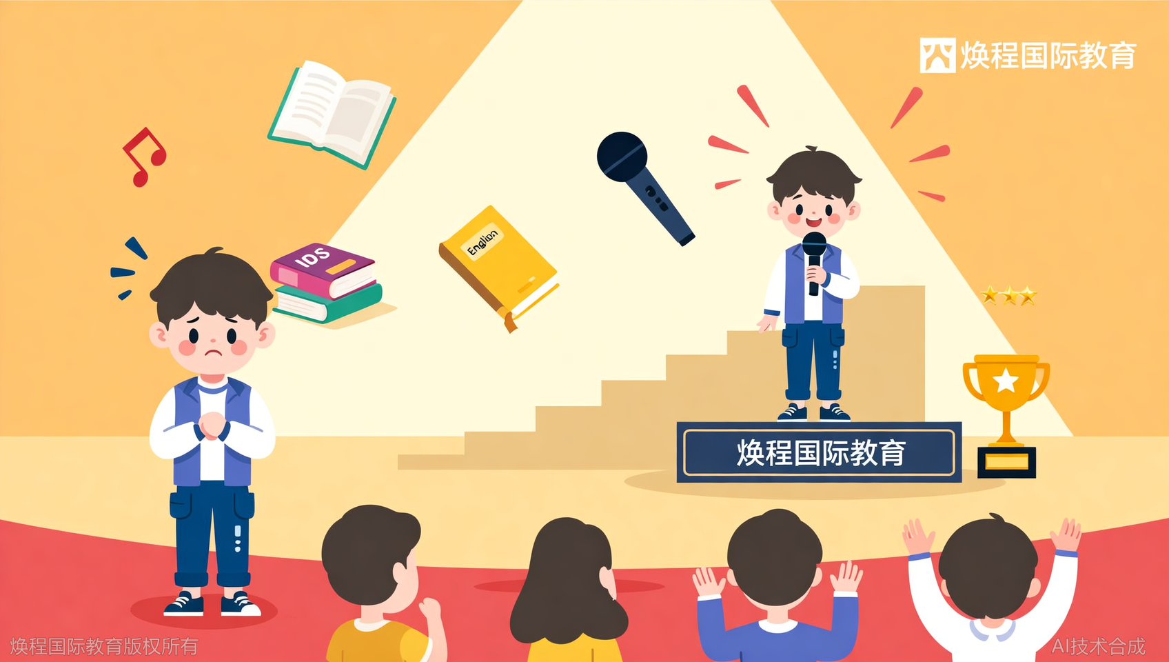 孩子从不敢开口到演讲比赛获奖，焕程国际教育功劳大