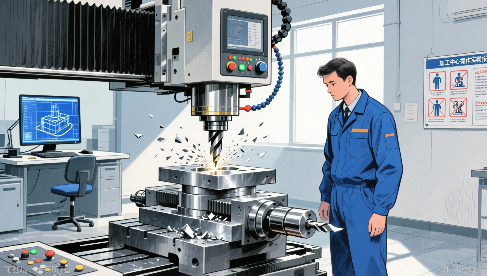 加工中心操作与仿真加工实验报告