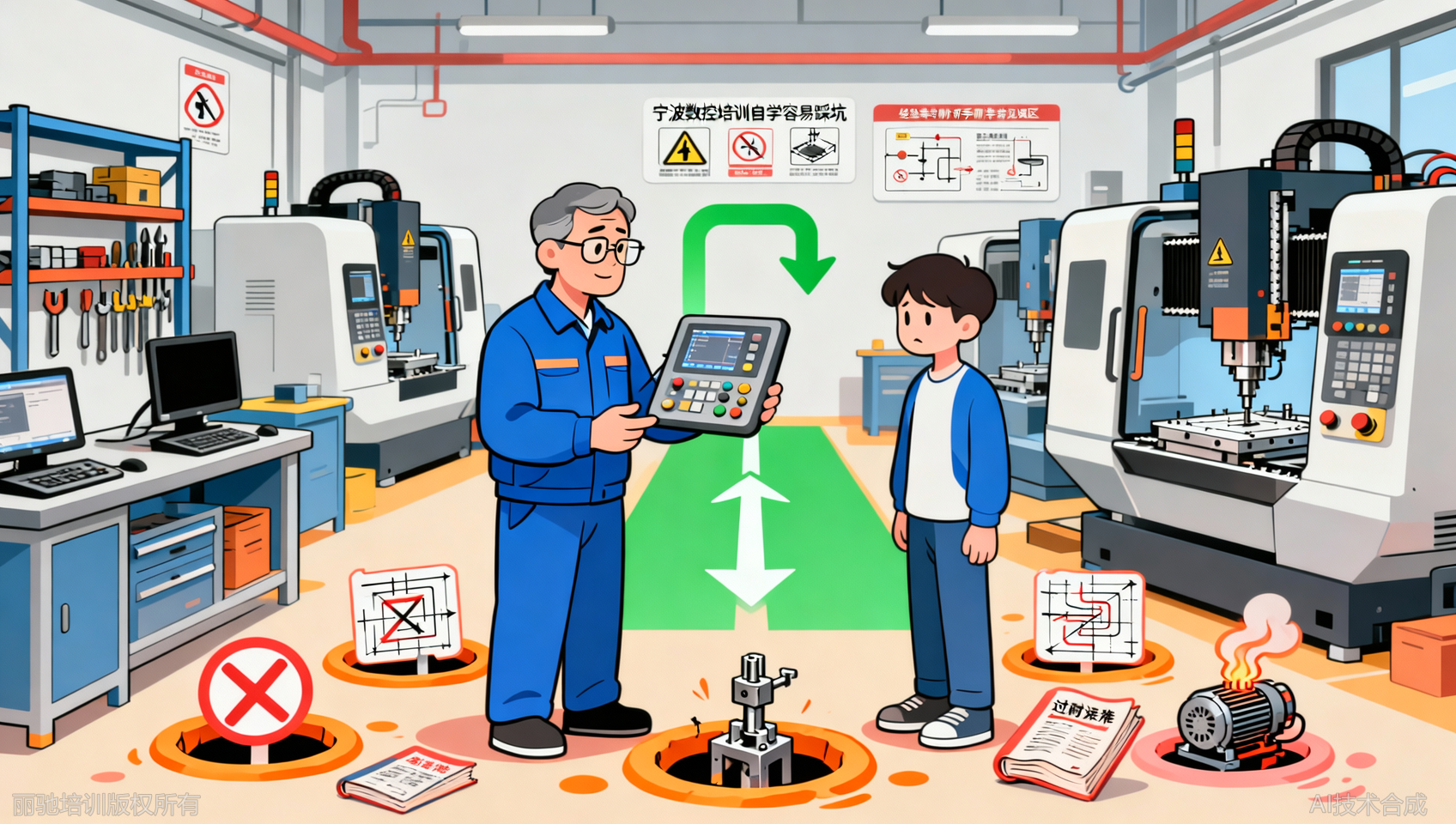 宁波数控培训自学避坑指南：新手常踩的5个自学误区
