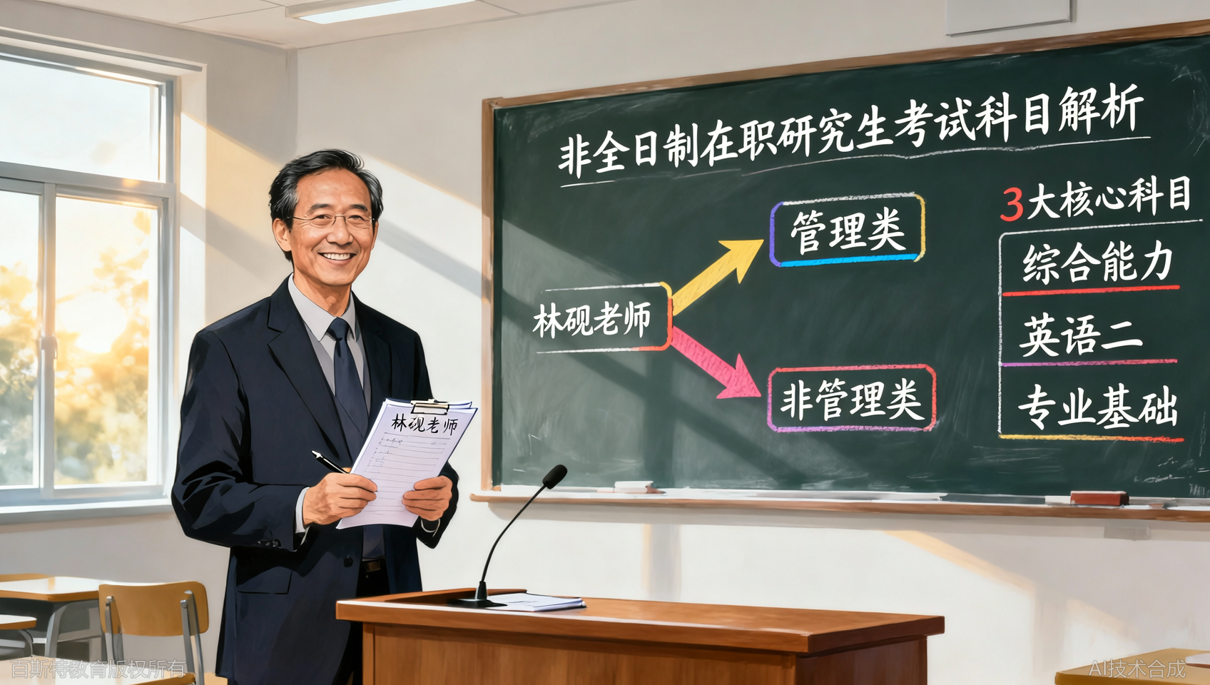 非全日制在职研究生考试内容：3大科目解析