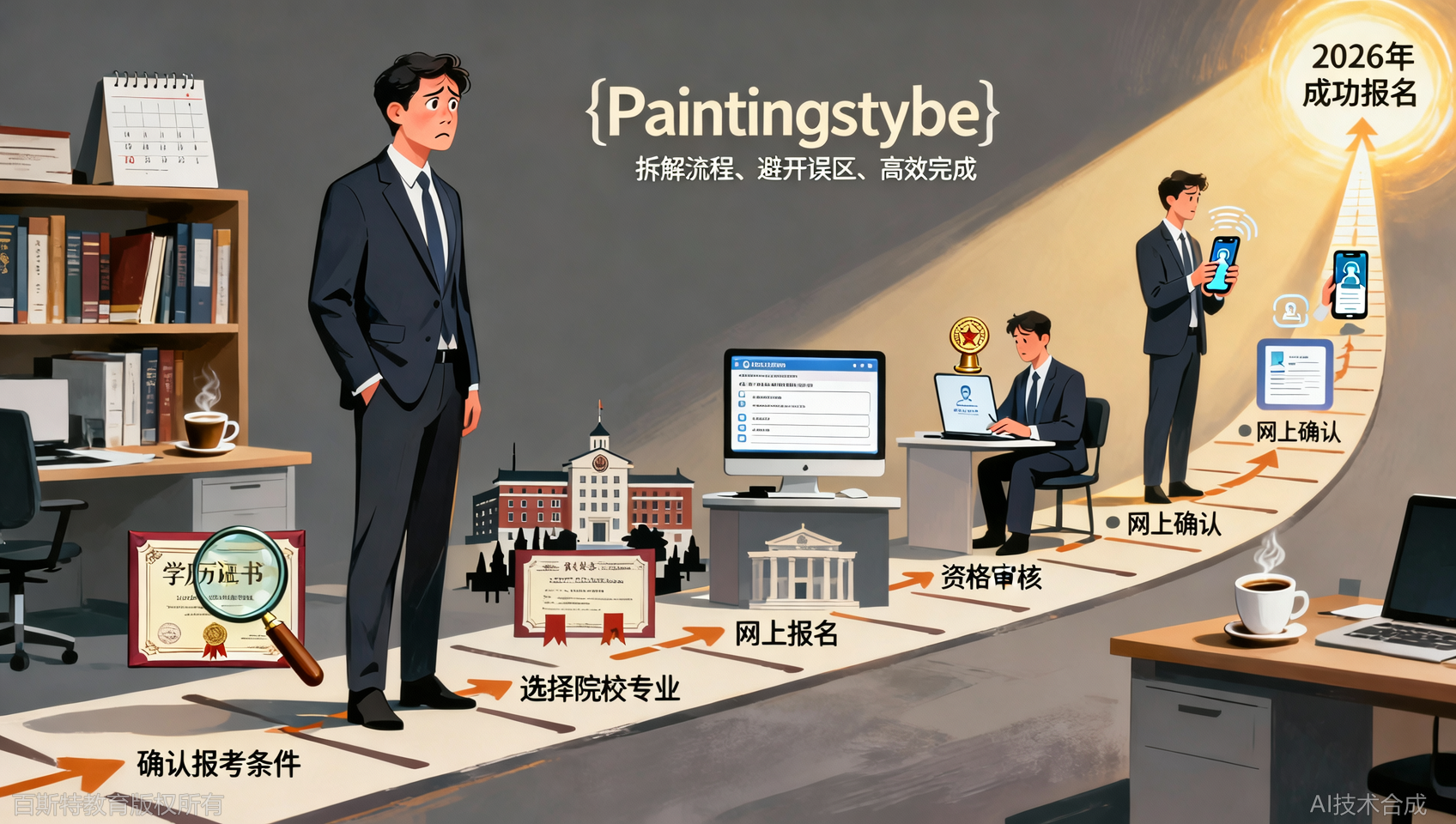 在职研究生报考流程：从报名到确认的5步详细指南