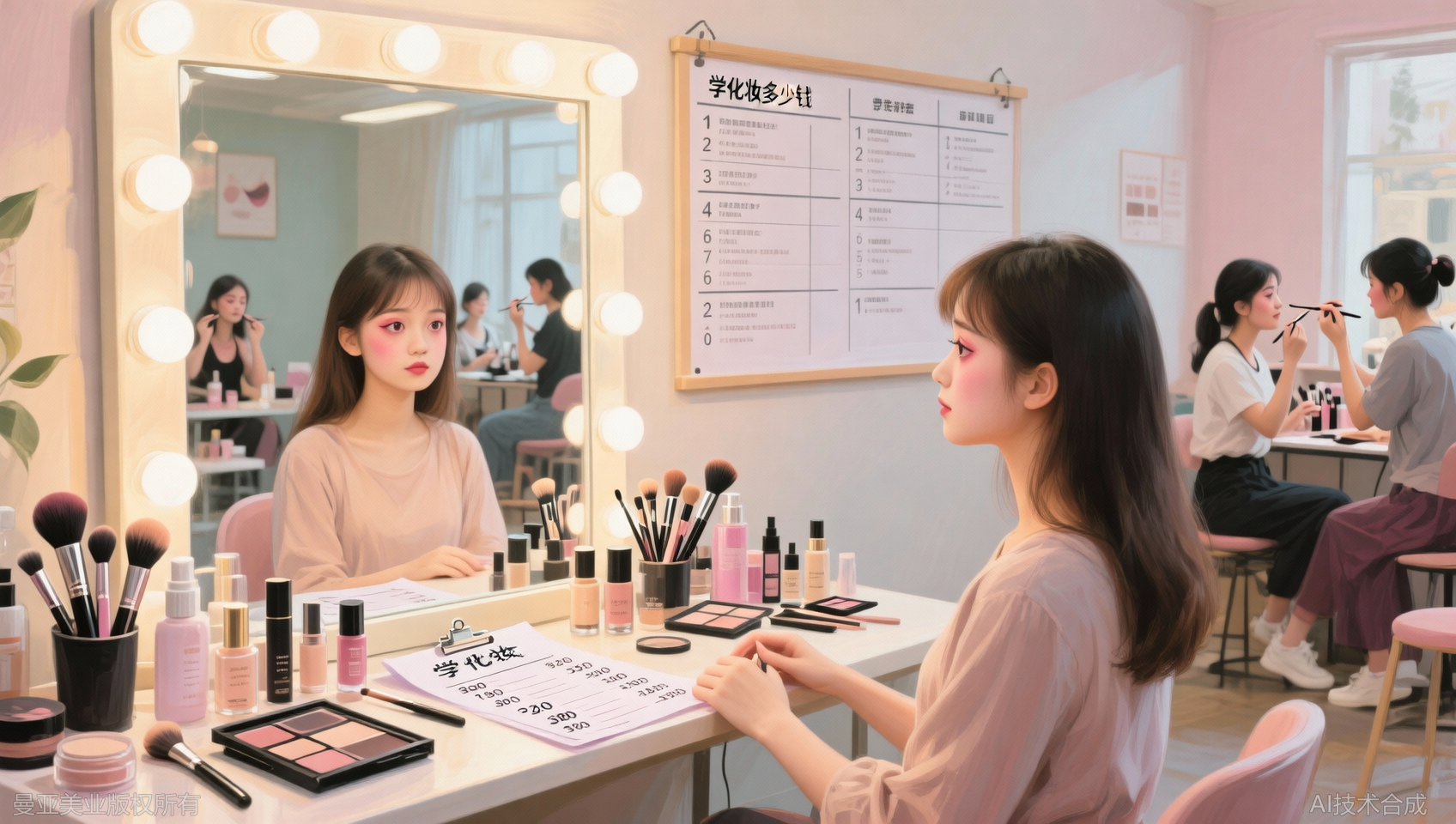 学化妆多少钱？不同课程与地区的费用对比
