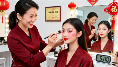 新年妆培训：适合春节的喜庆造型技巧
