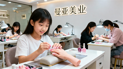 初中毕业学美甲一般要几个月？郑州曼亚美业课程安排介绍