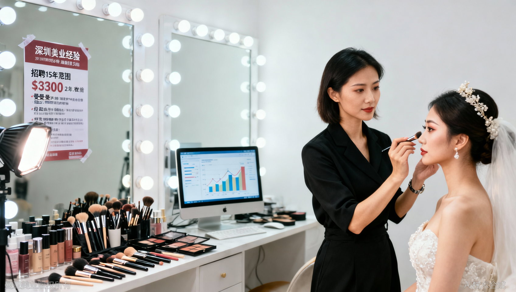 深圳影楼化妆师薪资多少？不同经验水平的收入明细