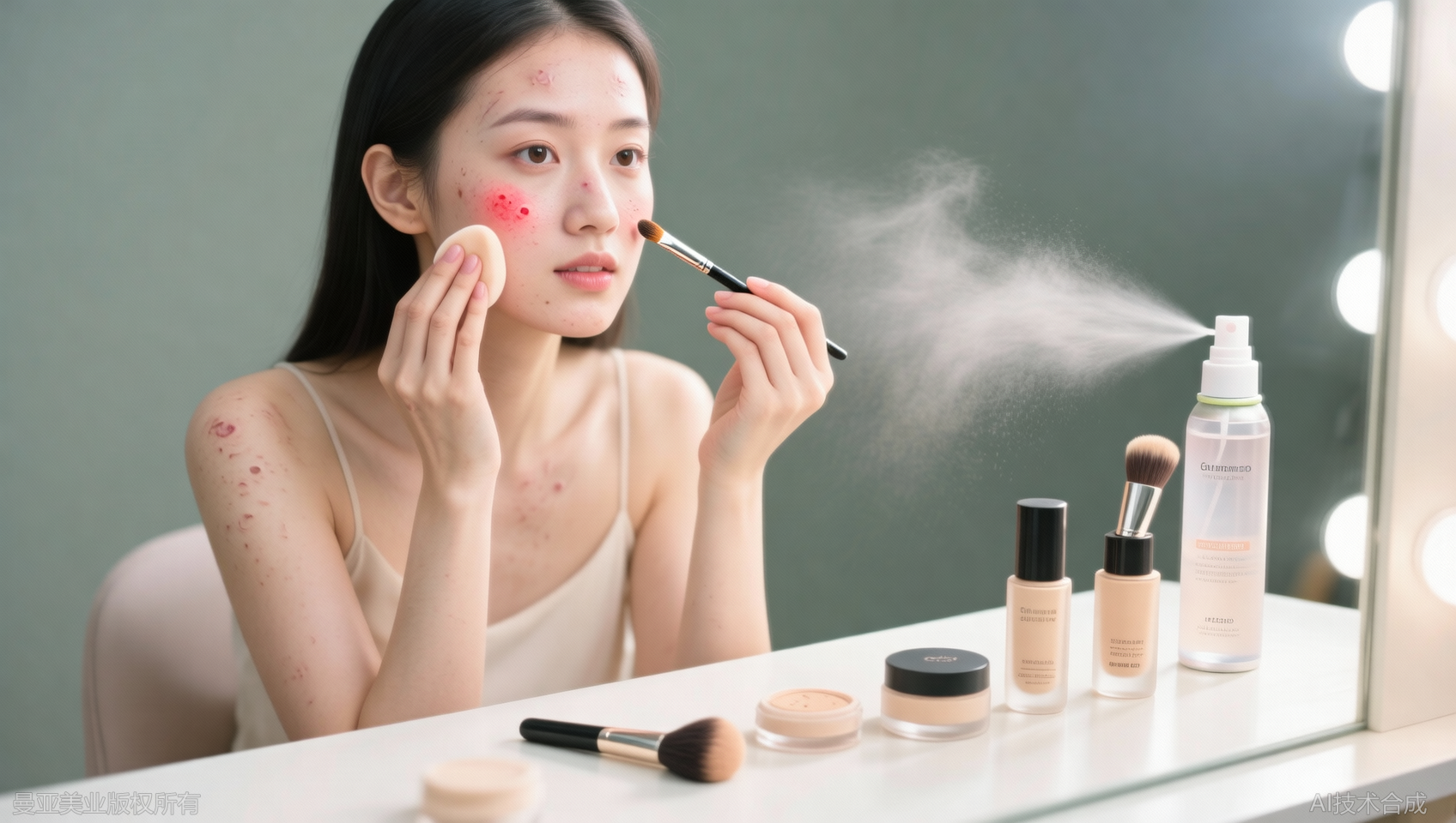 痘痘肌化妆技巧：遮盖瑕疵同时呵护皮肤的3个技巧