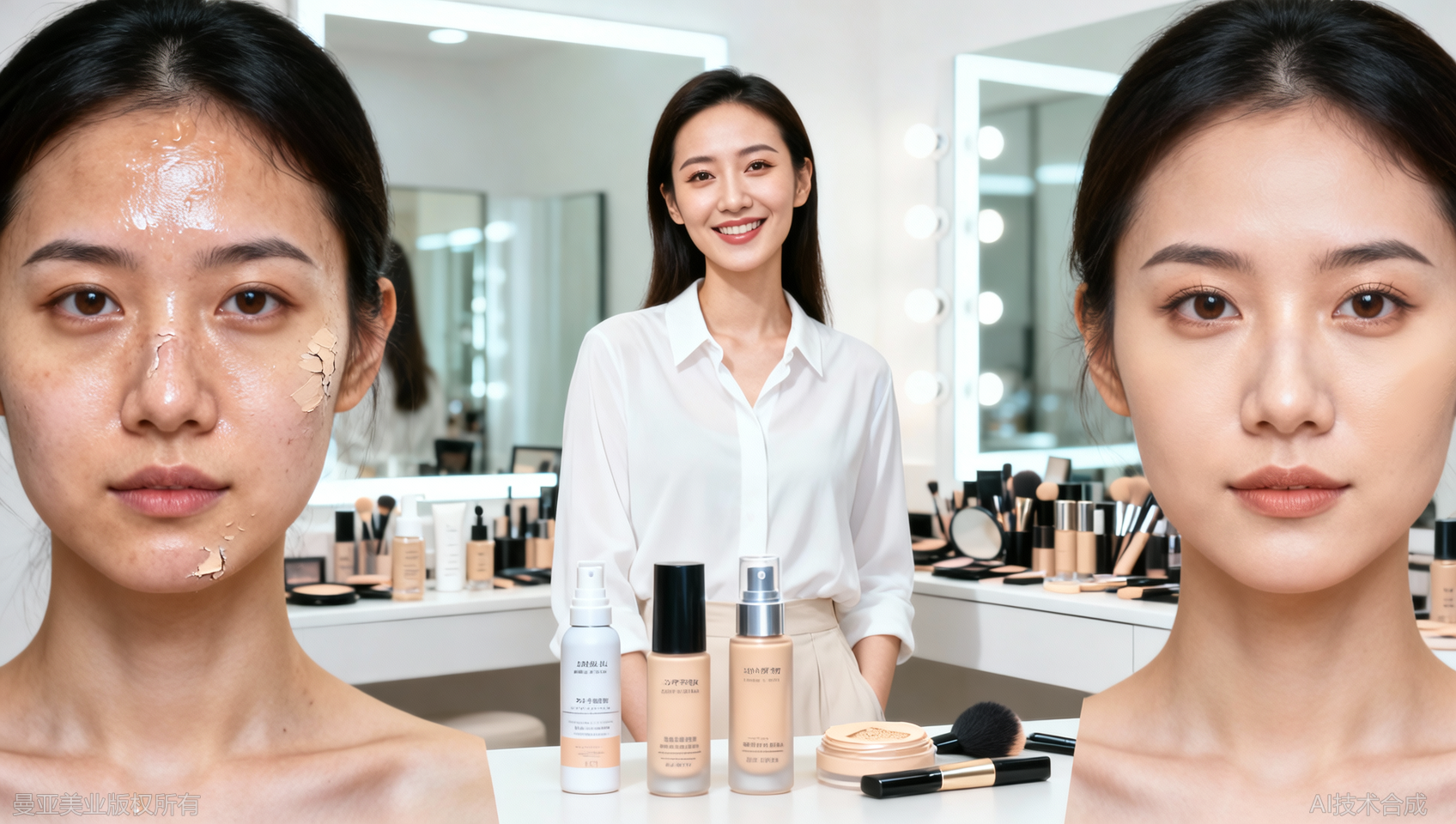 混油皮化妆技巧：平衡出油与保湿的3个方法