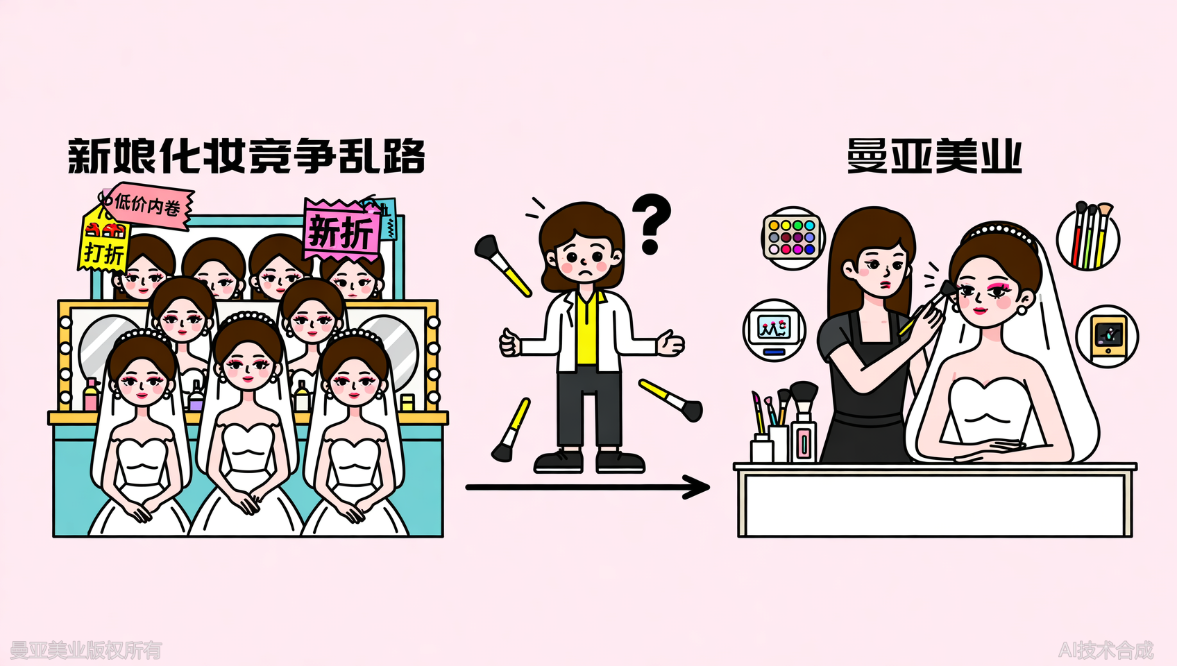新娘跟妆市场太卷？曼亚美业告诉你如何靠技术突围