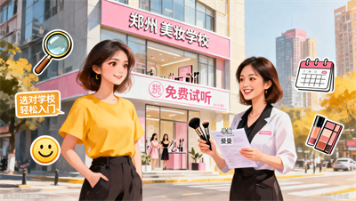 郑州化妆培训免费试听攻略：从预约到体验的3个技巧