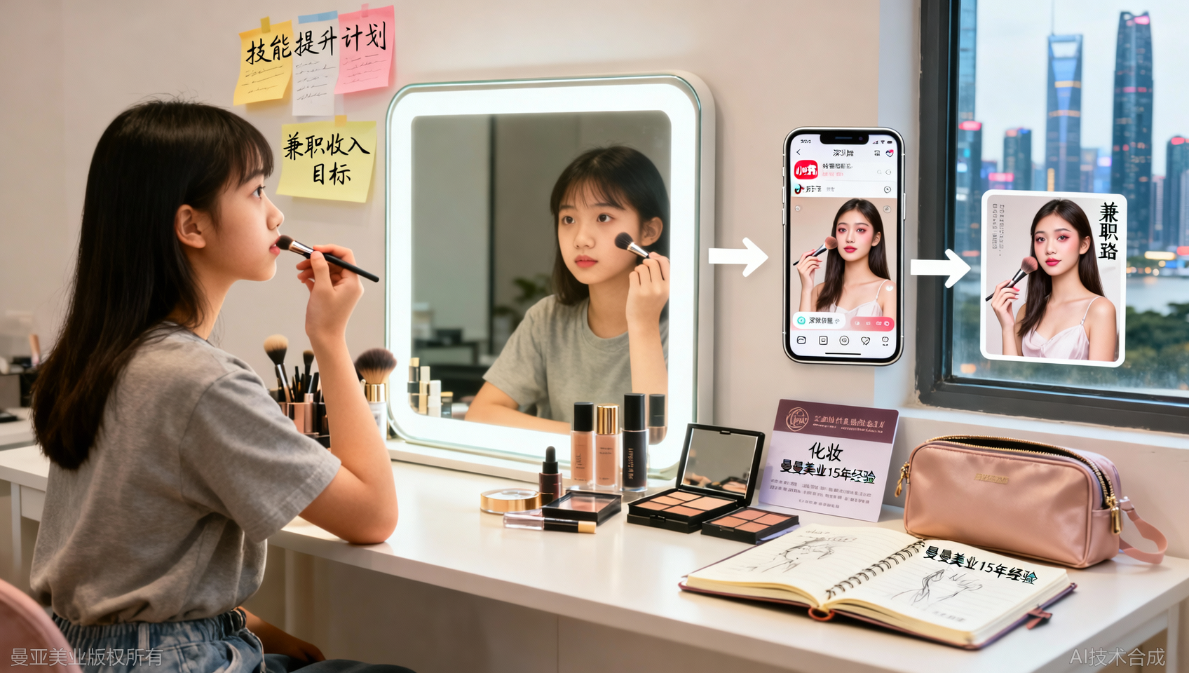 深圳学生党化妆兼职渠道：适合校园族的3个接单方向