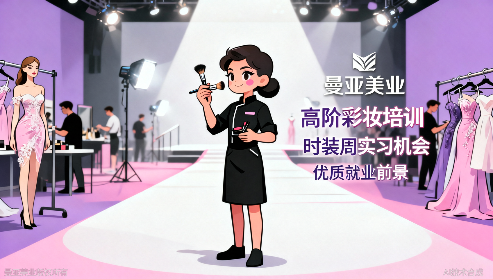 学完化妆大师班，我拿到了时装周后台实习机会