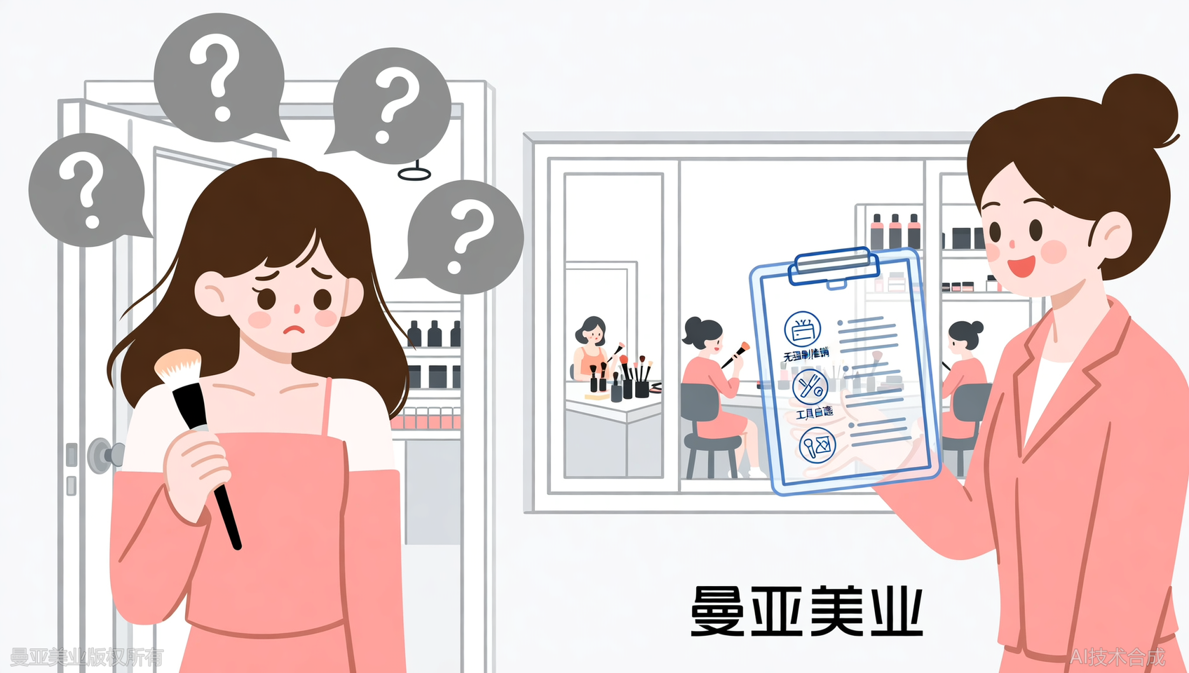 学化妆送工具吗？曼亚美业承诺无强制推销，自备自愿
