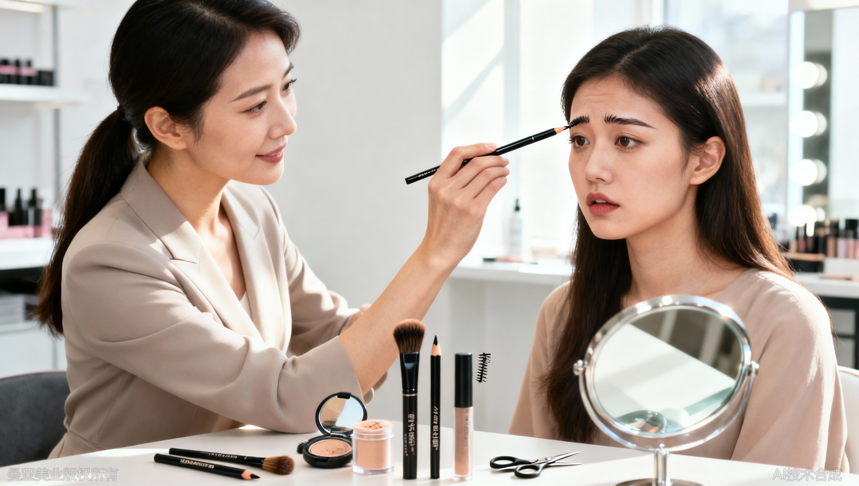 新手画眉毛技巧：从修形到填充的3步简单方法