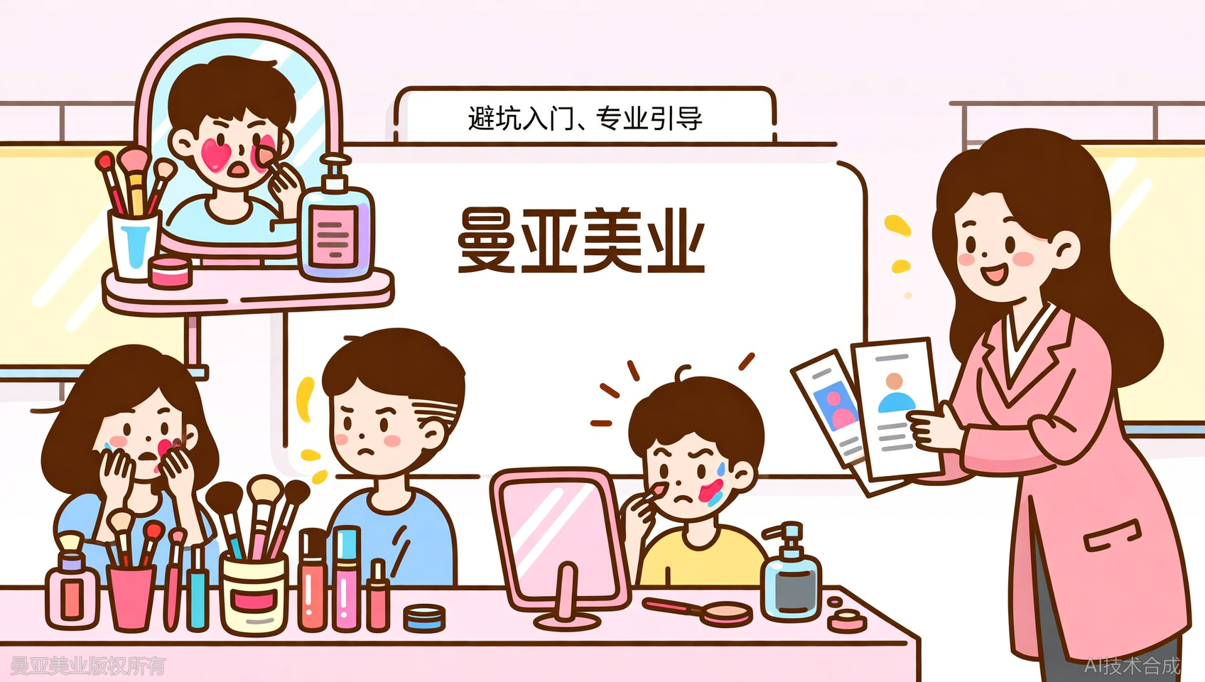想学化妆却零基础？曼亚美业帮你认清这三大入门误区