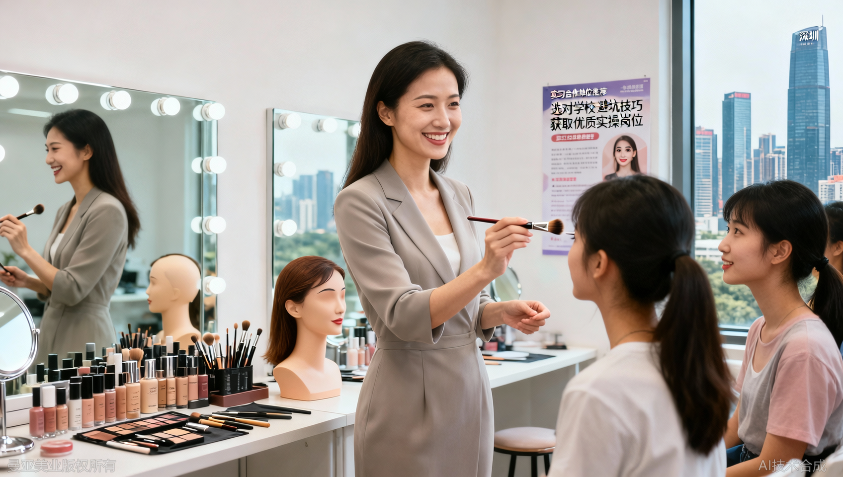 深圳化妆培训实习机会：如何获取优质的实操岗位