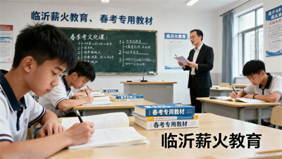 春季高考文化课辅导哪家强？临沂薪火教育专讲春考，教材资料专用