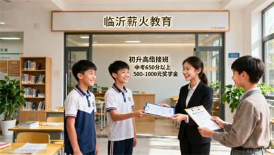 650分以上学员专属福利！临沂薪火教育初升高衔接班可申领500-1000元奖学金