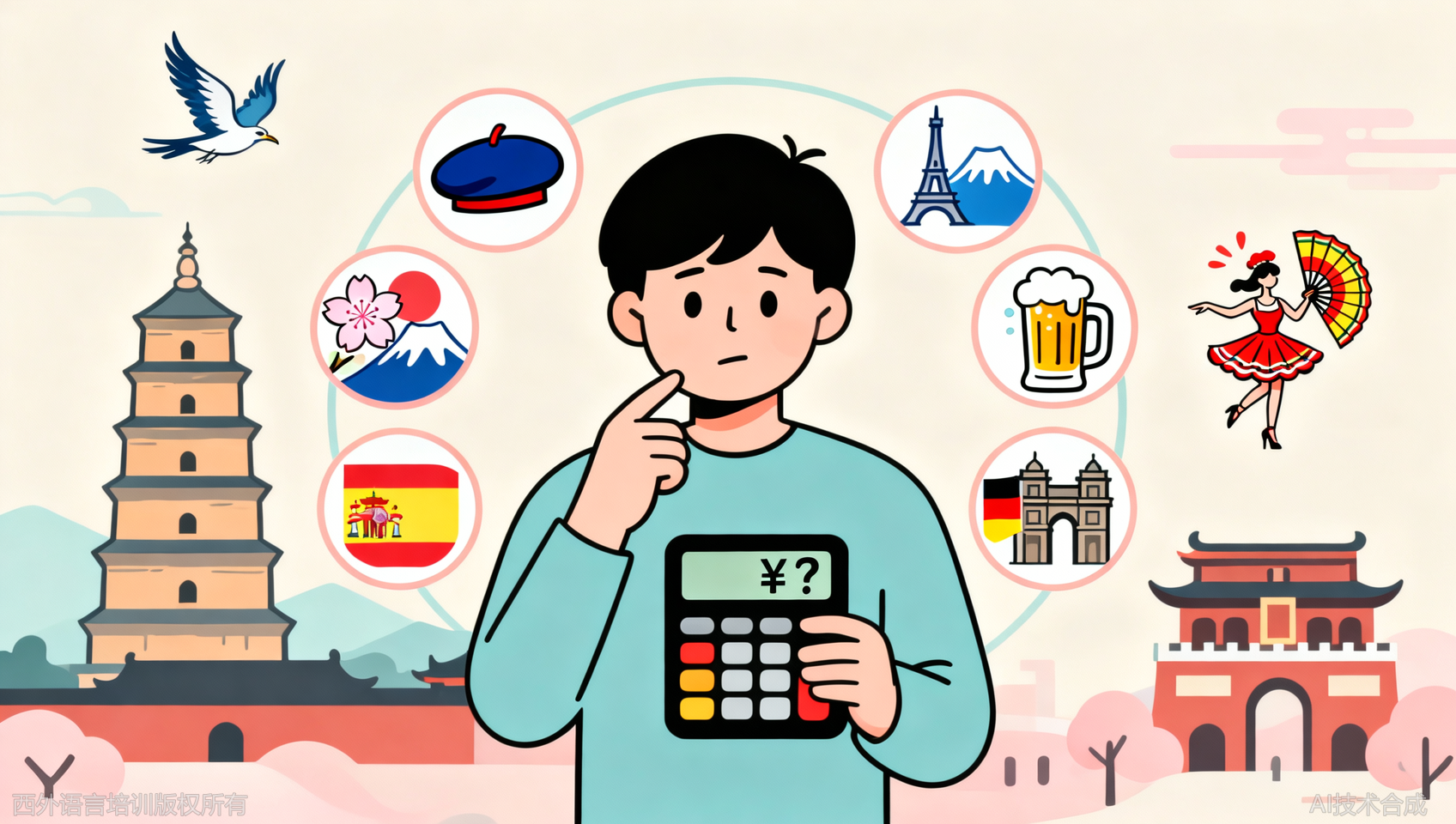 西安小语种课程性价比怎么算？3类课程的成本/效果对比