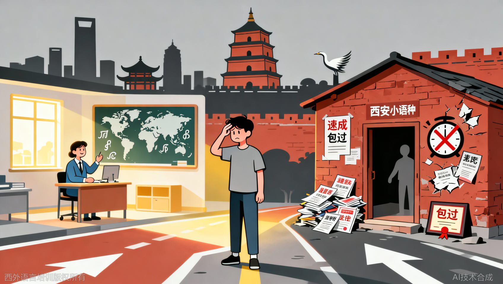 西安小语种机构避坑：我踩过的5个雷及防坑技巧