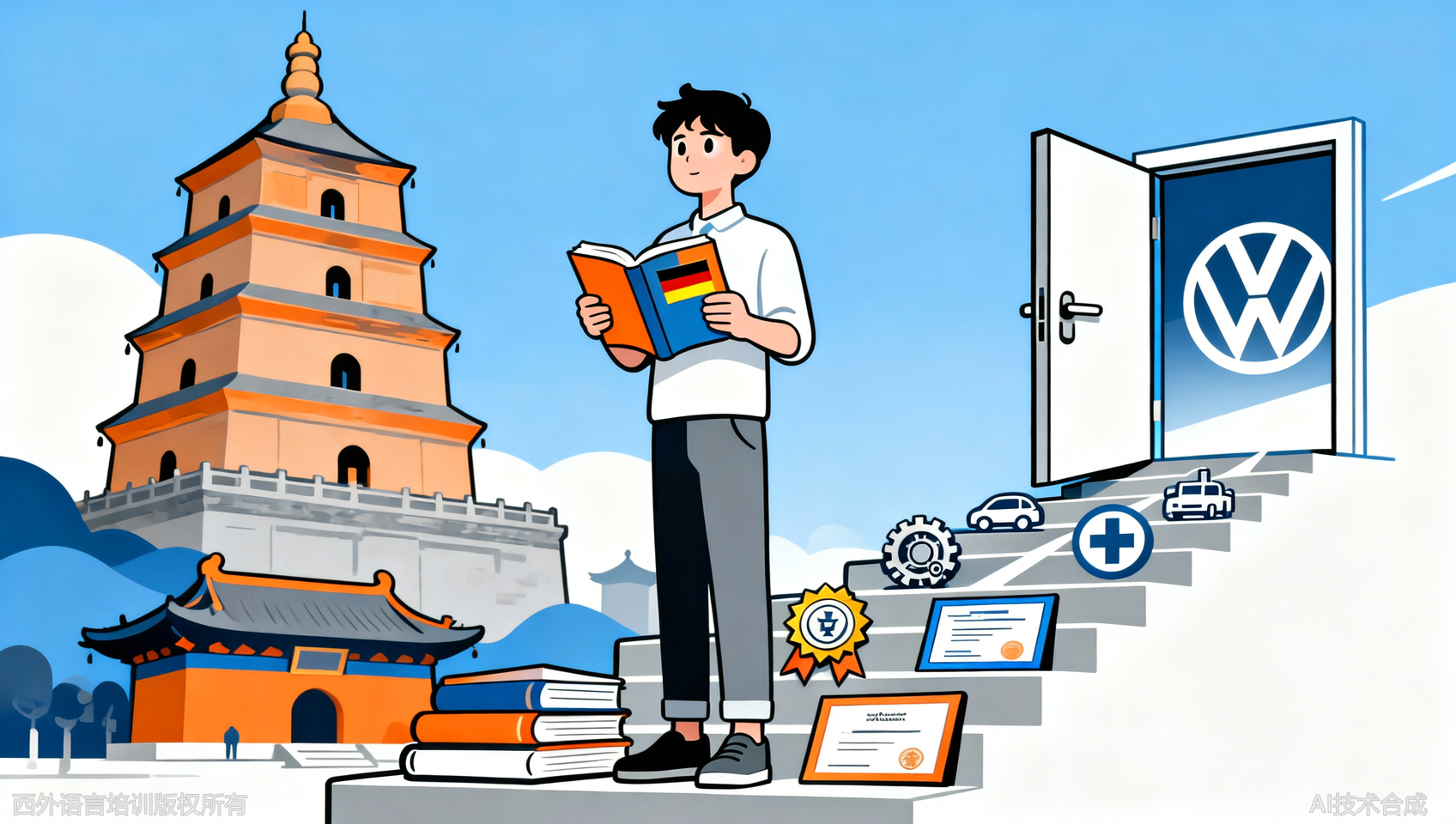 西安德语学习者：德企就业方向怎么学？提升竞争力的3个方法