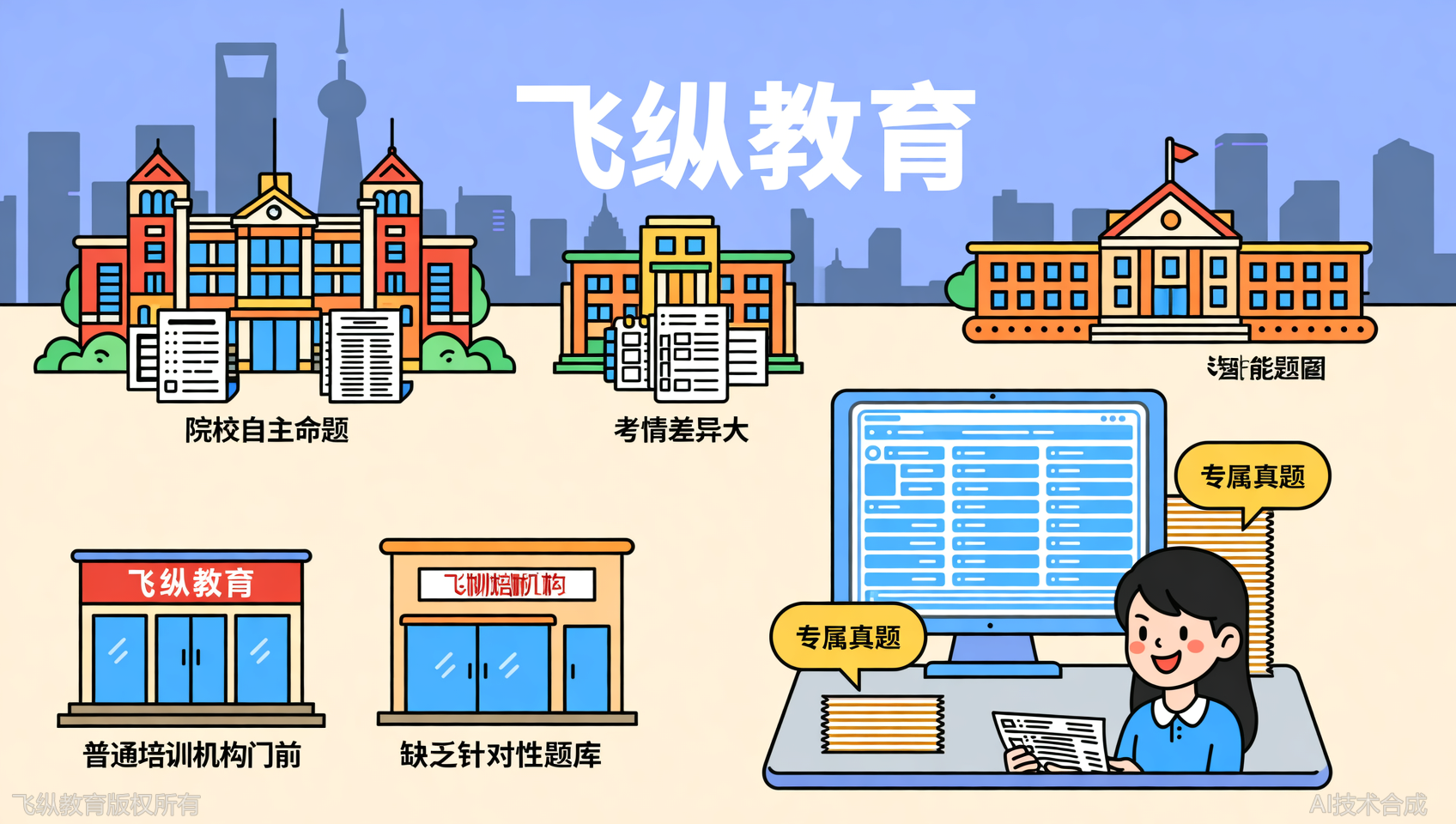 多数机构无题库？上海飞纵专升本配套智能刷题小程序+院校真题卷