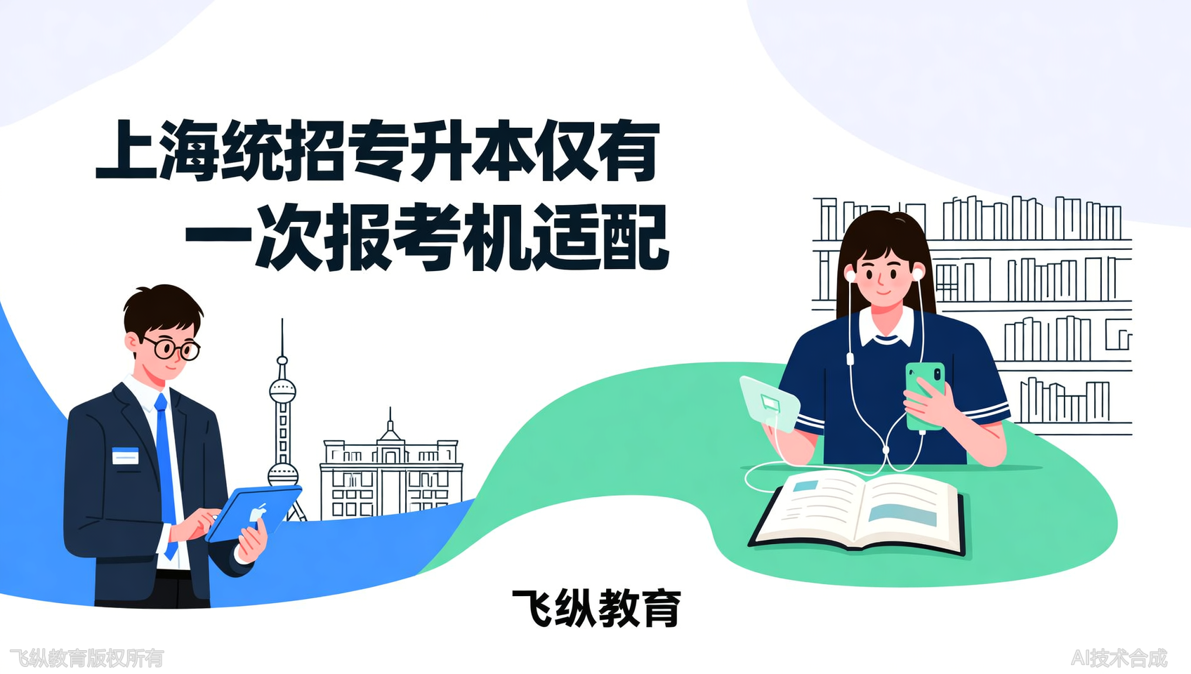 备考环境很重要，上海飞纵专升本线上线下灵活学，适配实习与在校