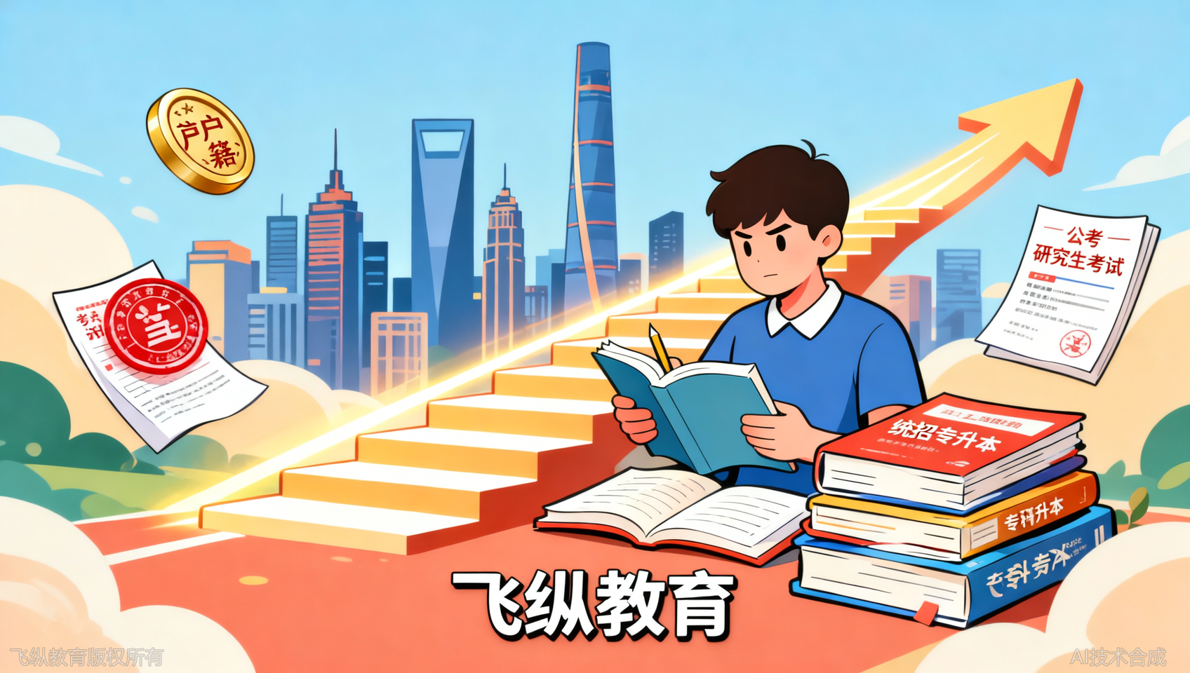 上海落户、考公、考研门槛高？上海飞纵专升本，先拿个全日制本科再说