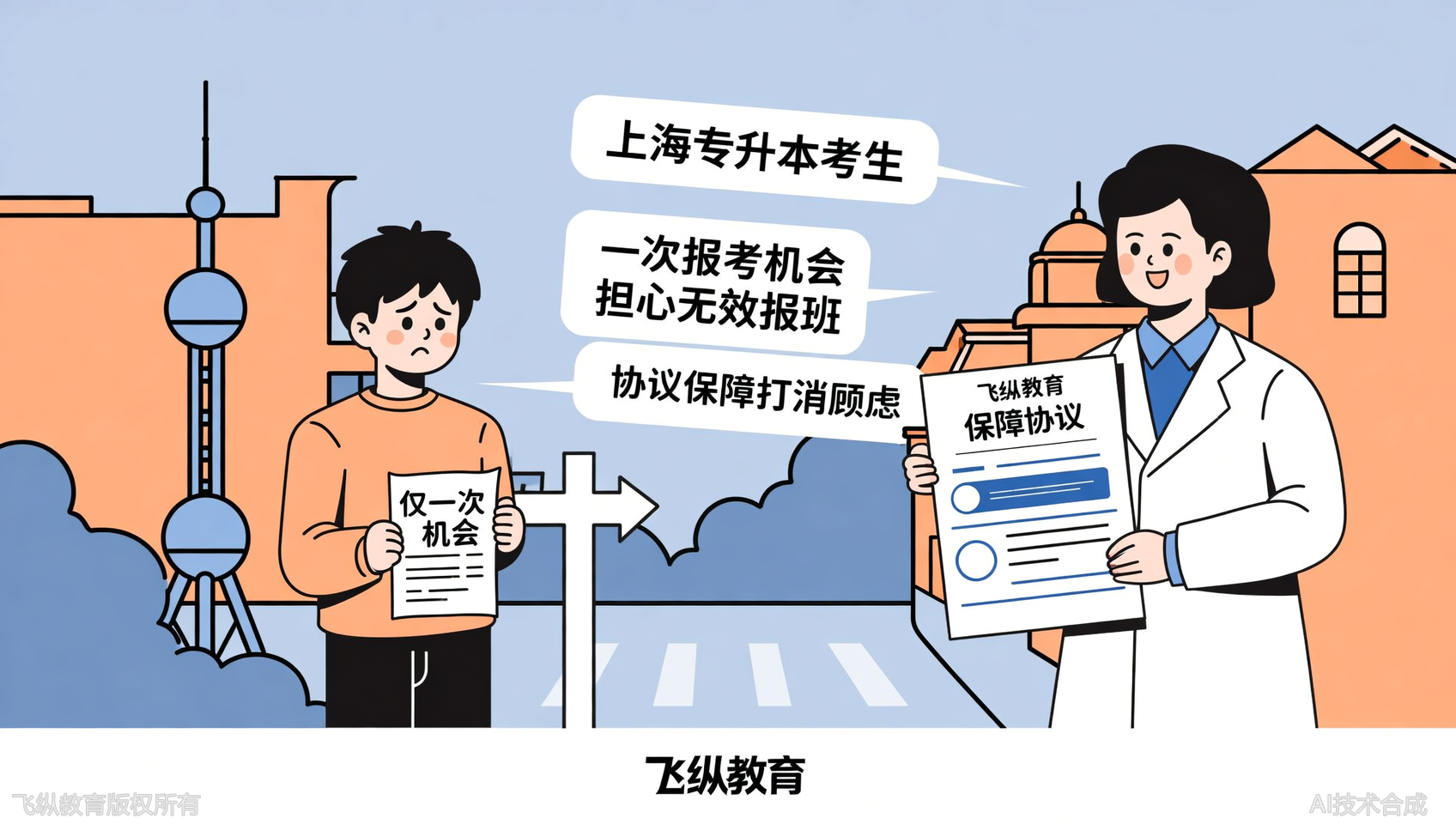 担心交了钱没效果？上海飞纵专升本推出合约保障