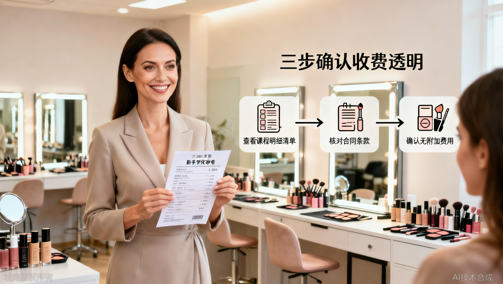 徐州化妆培训无隐形消费：如何确认机构的收费透明