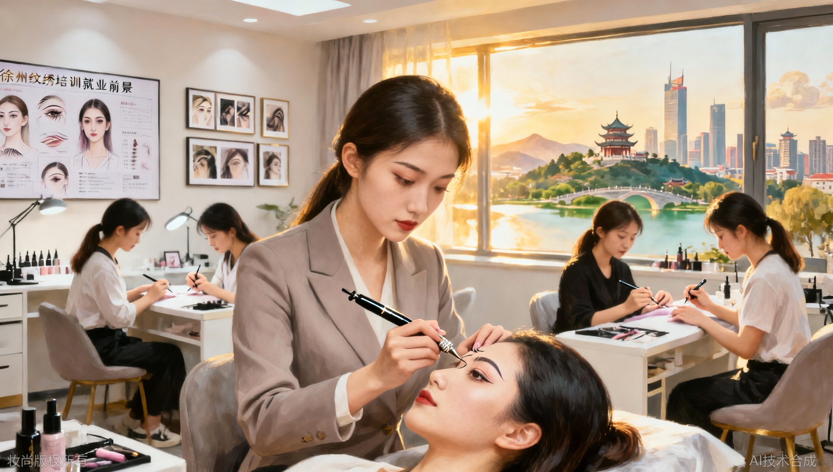 徐州纹绣培训就业前景：美业市场需求与方向