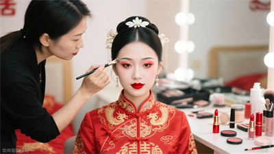 徐州中式新娘妆培训：中式婚礼的化妆技巧