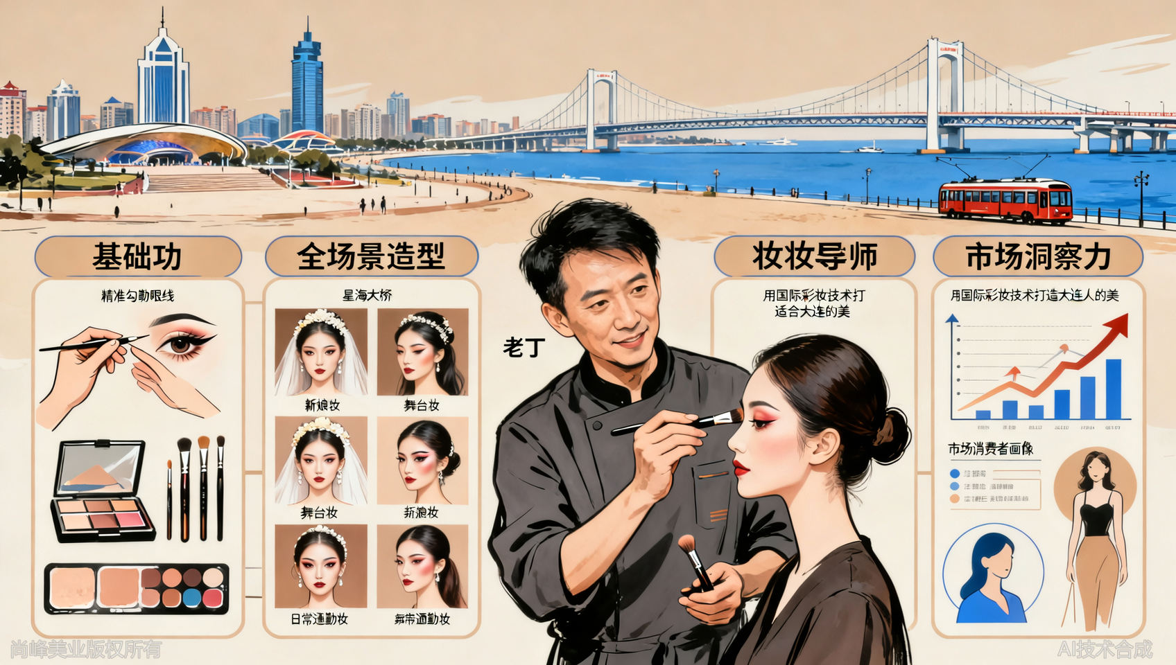 大连高级彩妆师提升：对标国际水准的3个学习方向