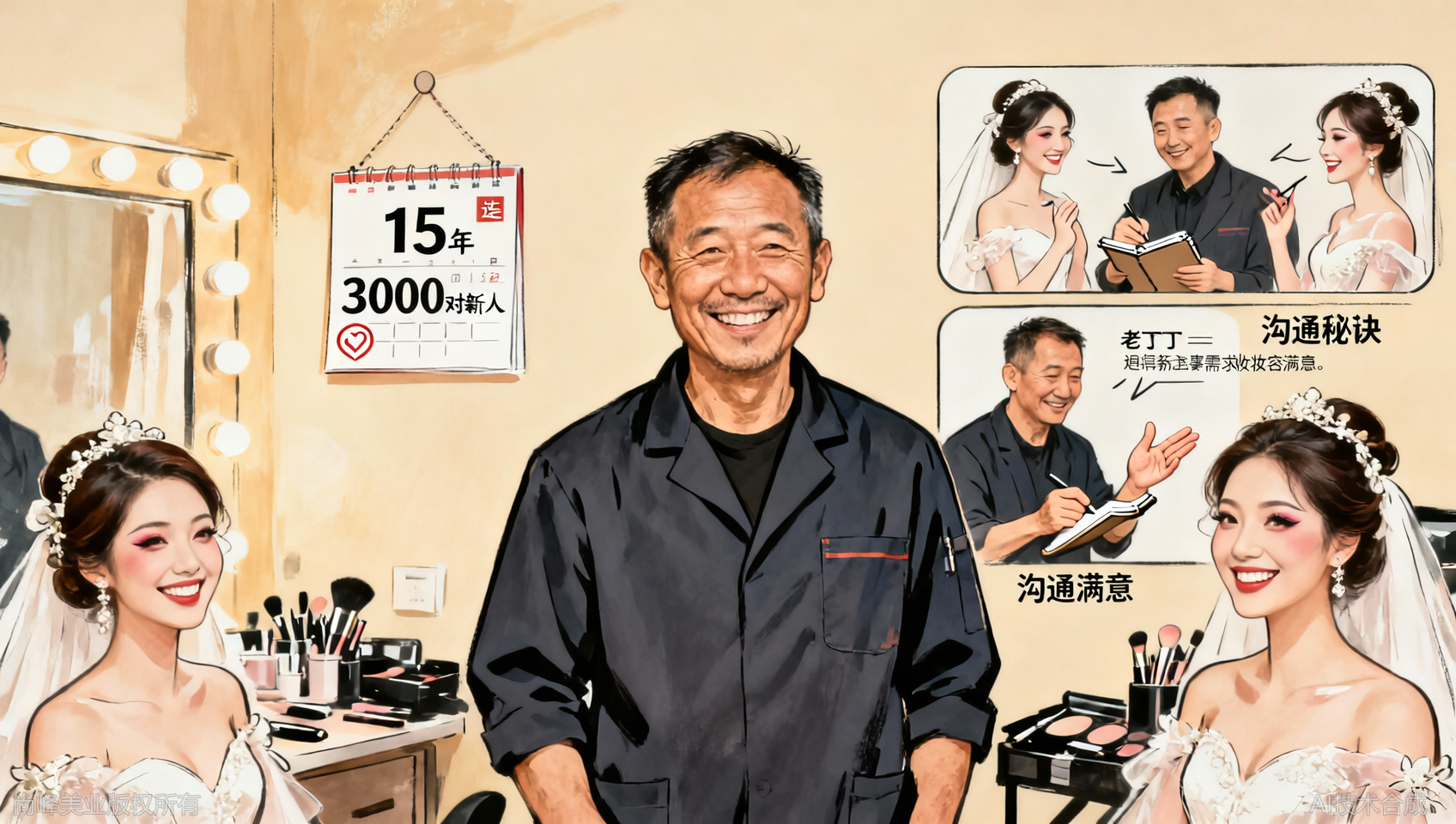 大连跟妆师沟通技巧：让新娘满意的3个说话秘诀