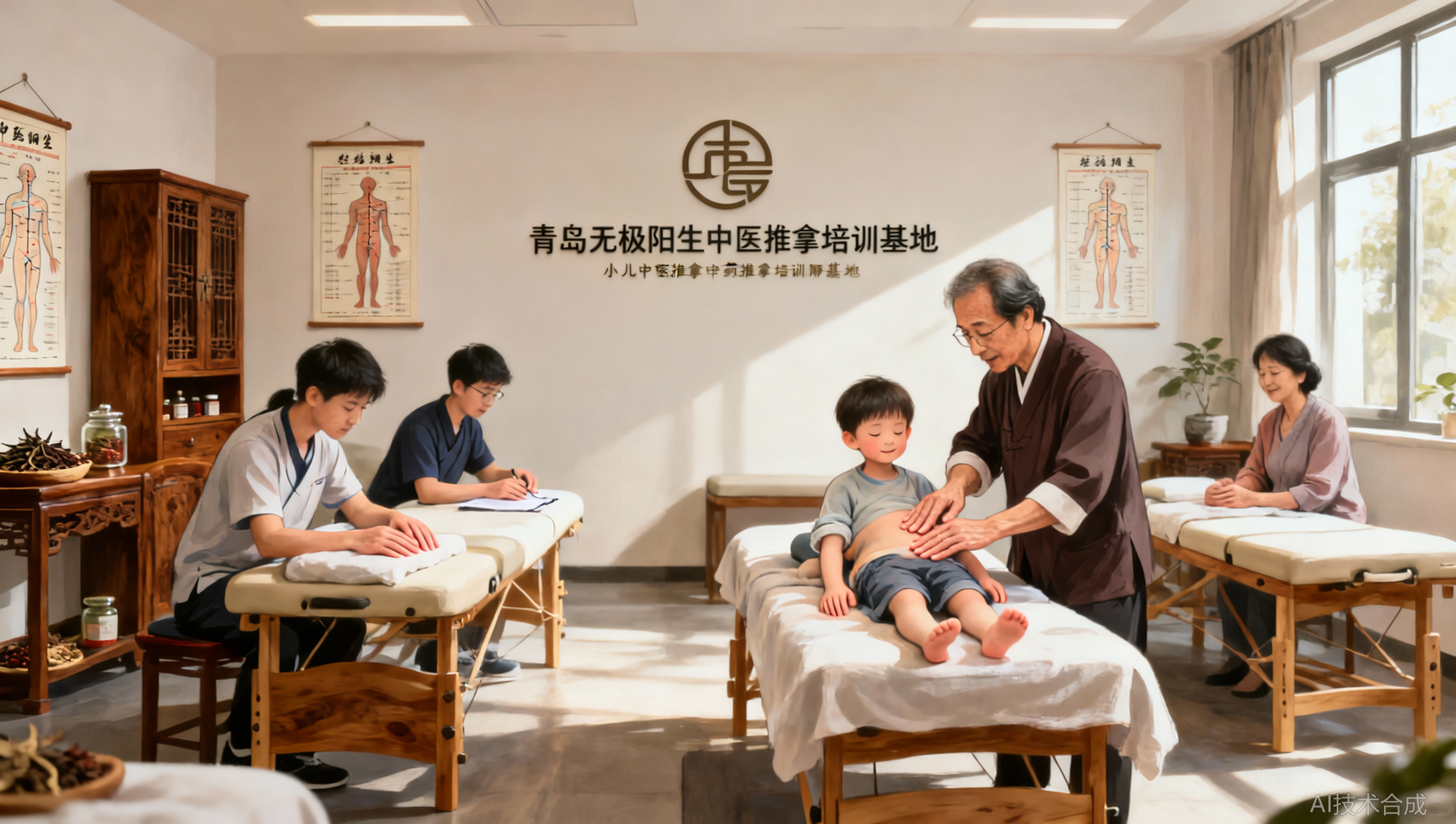 对比三家小儿推拿培训，青岛无极阳生中医推拿培训基地临床案例更丰富