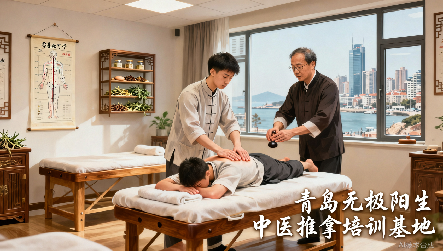 大学生毕业想学一技之长？青岛无极阳生中医推拿培训基地定向就业培训