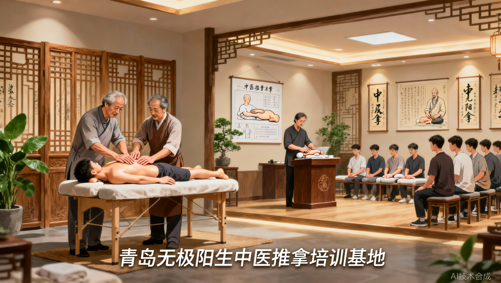 推拿学校选大班还是小班？青岛无极阳生中医推拿培训基地一对一纠错指导