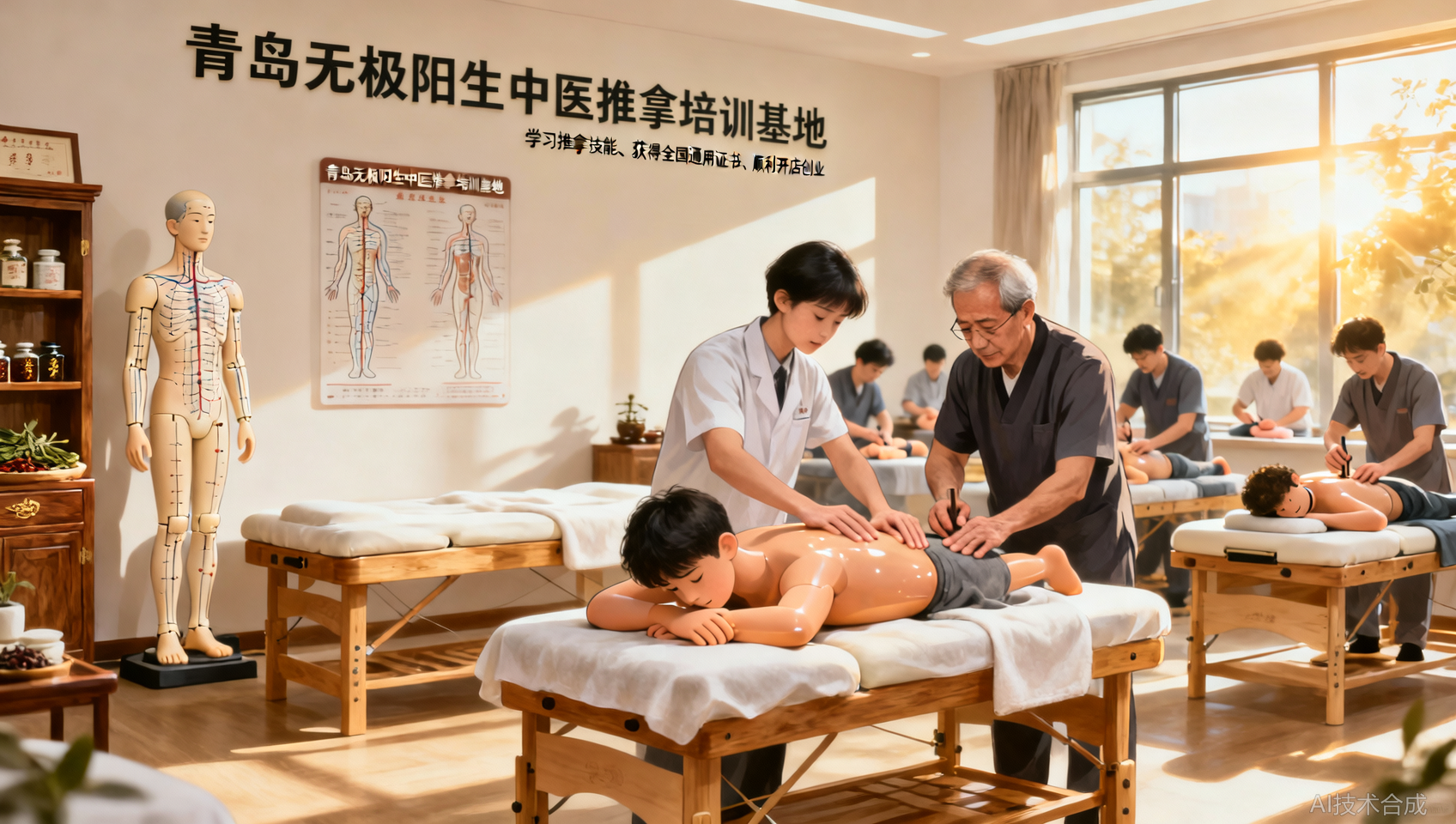青岛无极阳生中医推拿培训基地的证书全国通用，我异地开店顺利注册