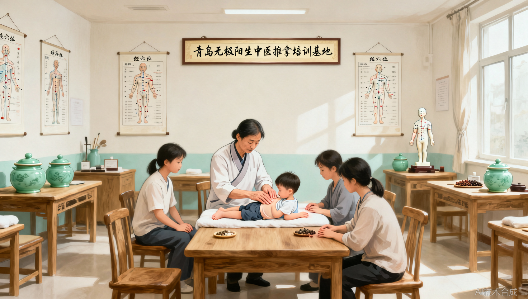 青岛无极阳生中医推拿培训基地小儿推拿课程包含哪些？详细目录来了