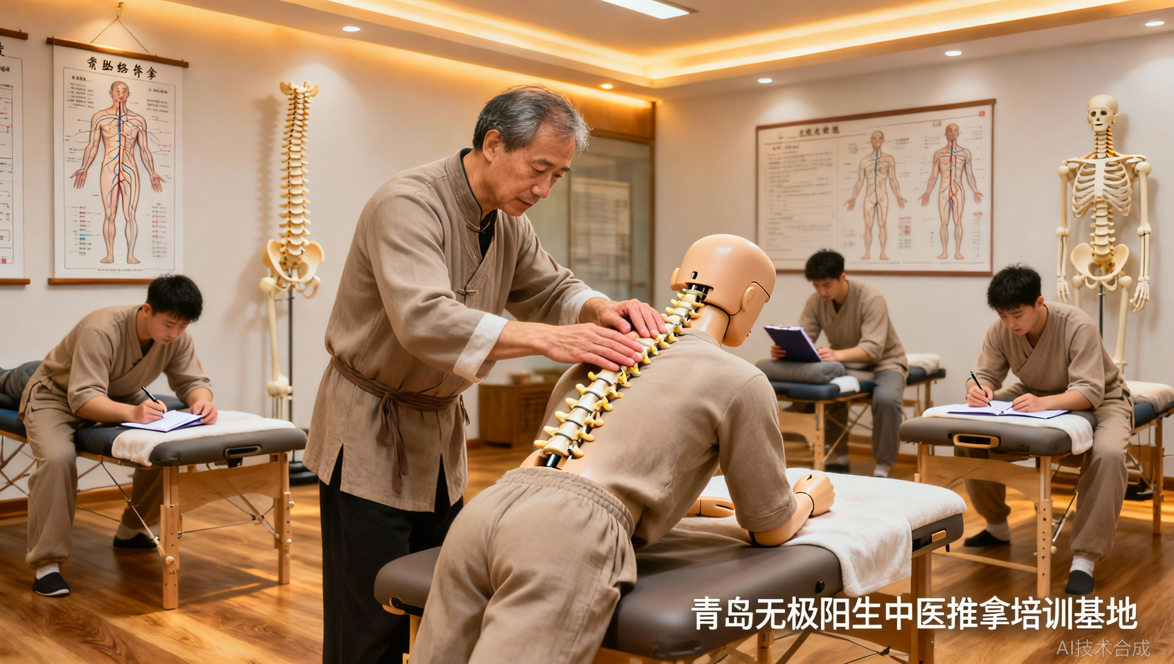 青岛无极阳生中医推拿培训基地毕业学员：整脊技术帮我锁住高端客户