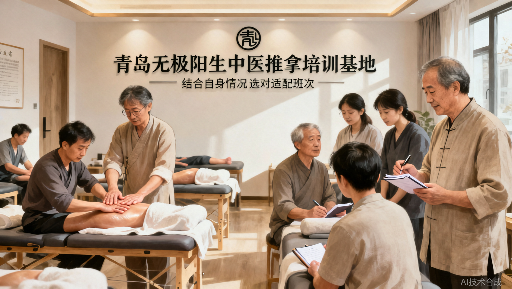 青岛无极阳生中医推拿培训基地课程分全日制/晚班/周末班怎么选？