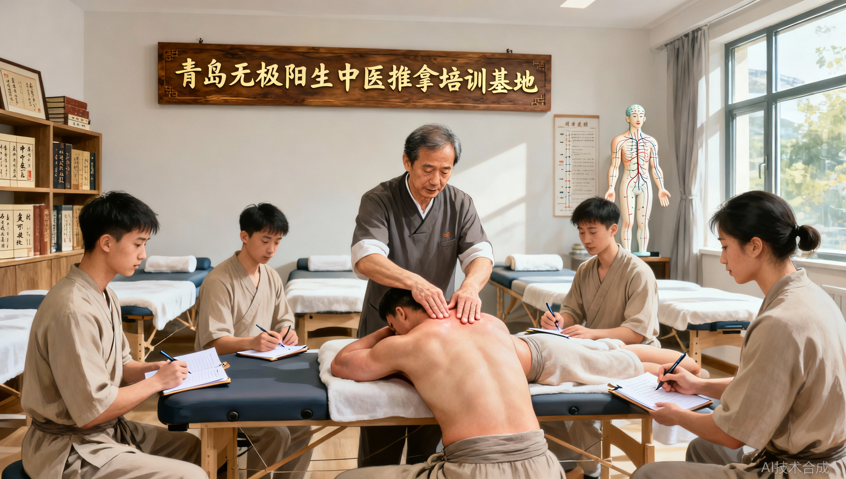 错过本期可跟下期，青岛无极阳生中医推拿培训基地终身免费复训超值